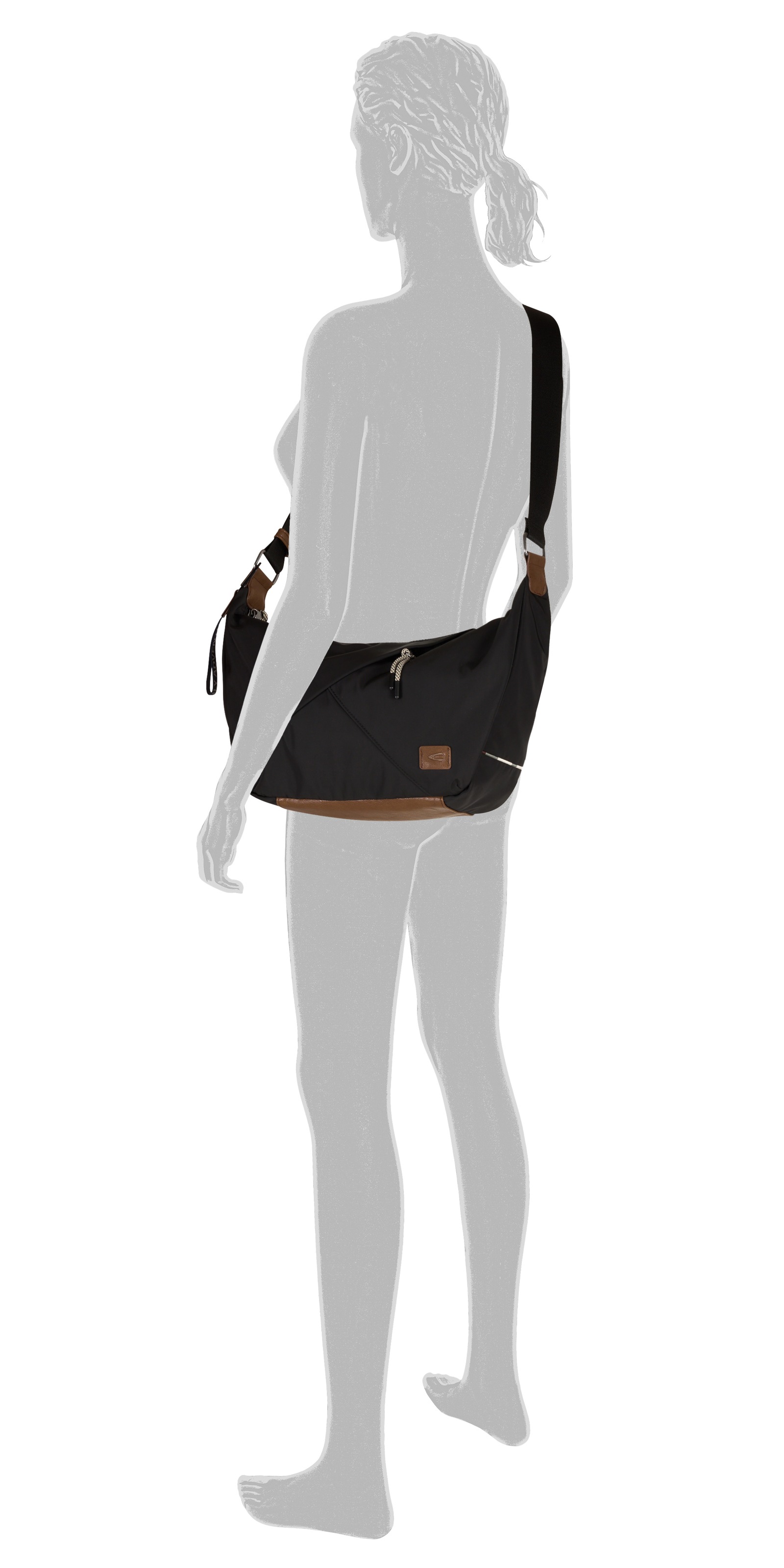 camel active Hobo »Aurum« aus recyceltem, robusten Nylon leichtgewichtig mit feinen Details