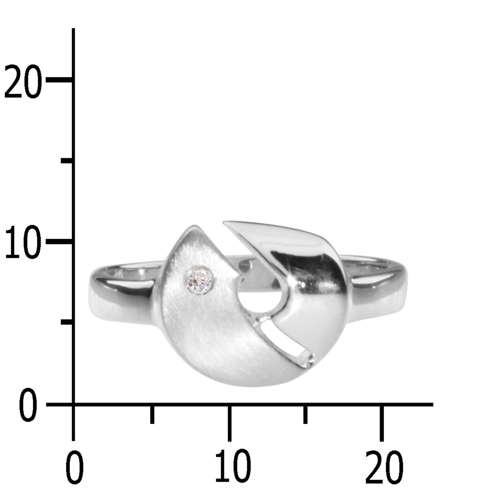 OSTSEE-SCHMUCK Fingerring »- Rica - Silber 925/000 - Brillant«
