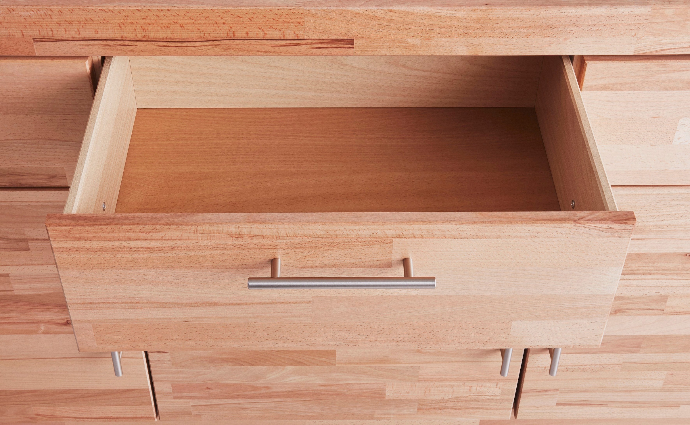 VOGL Möbelfabrik Sideboard »Toronto«, Breite 140 cm, teilmassiv, Metallgriff, Made in Germany
