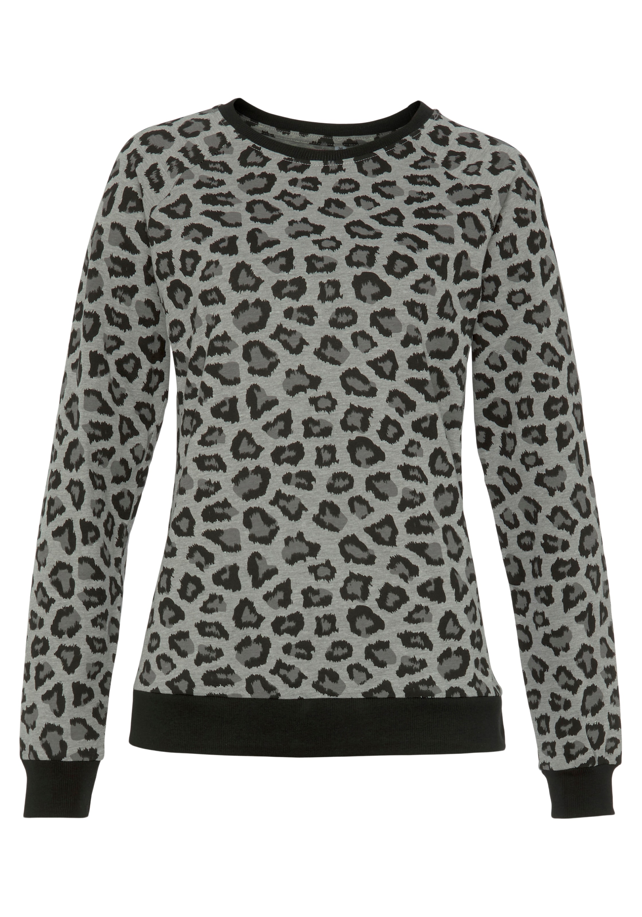 Vivance Dreams Pyjama, (2 tlg.), mit tonalem Animalprint