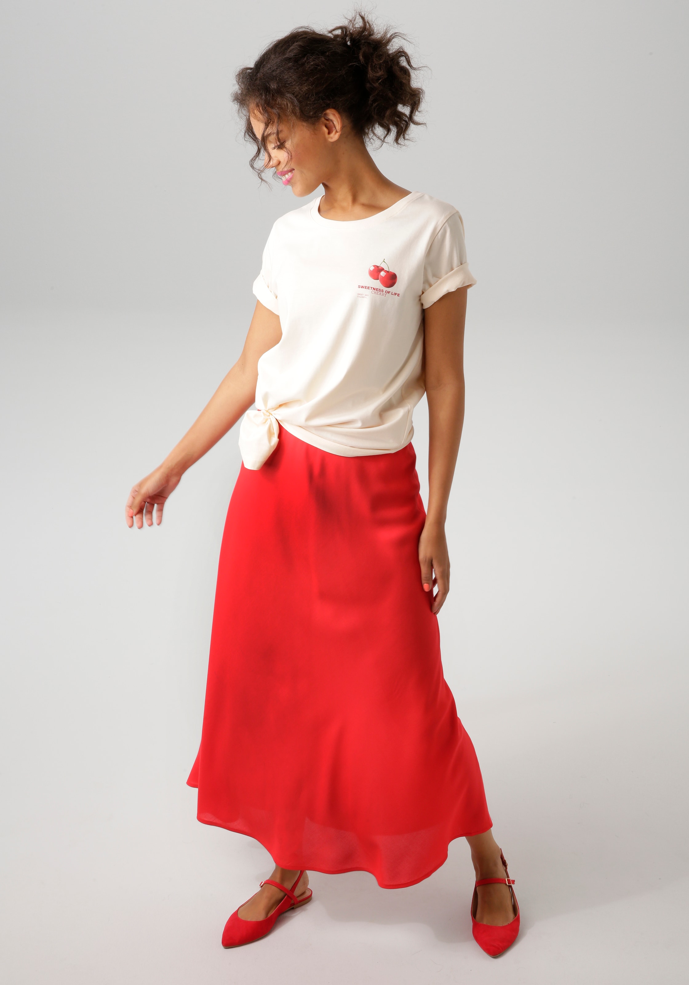 Aniston CASUAL Maxirock, in sommerlichen Farben - NEUE KOLLEKTION