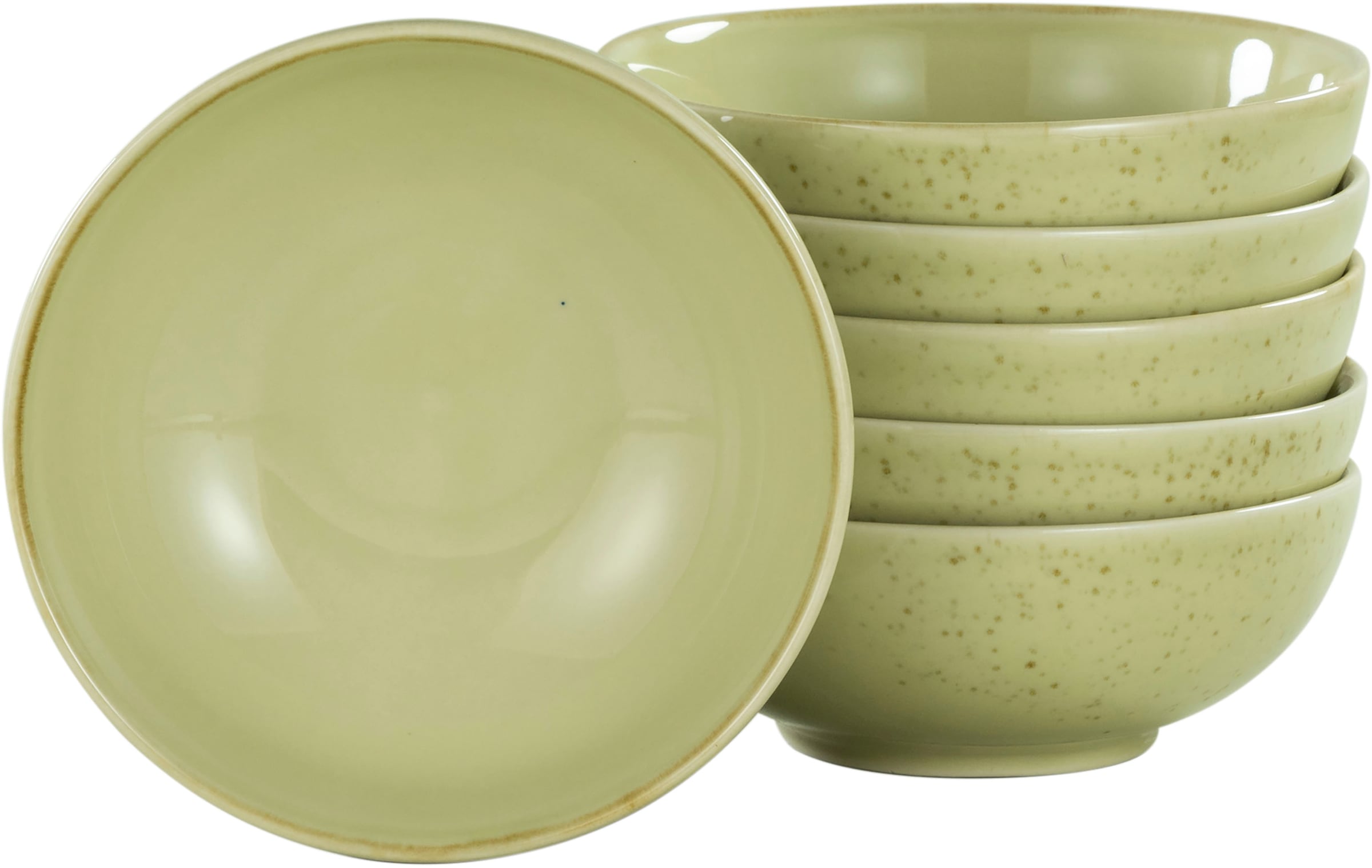CreaTable Tapas-Schale "NATURE COLLECTION" 6 Stk. aus Steinzeug Snackschale, Dipschale, Servierschale, Ø 8 cm