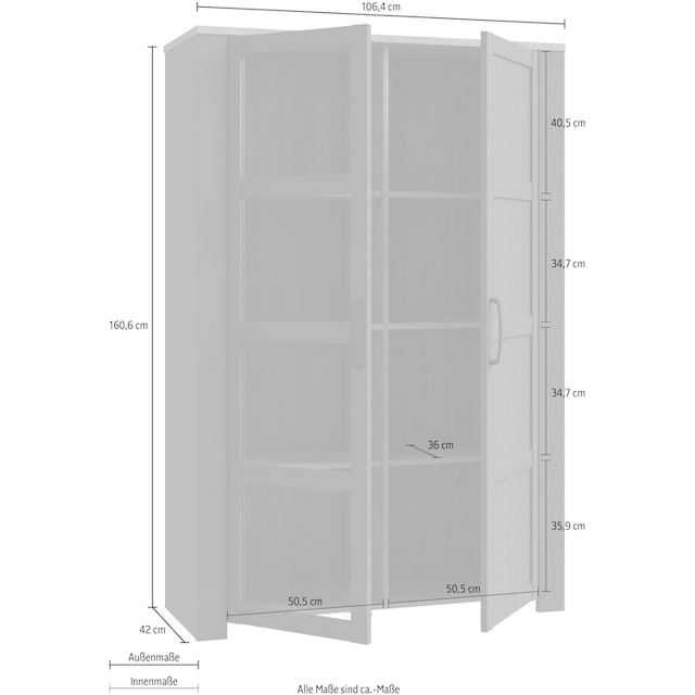 FORTE Highboard »Bohol«, Breite 106 cm auf Raten bestellen