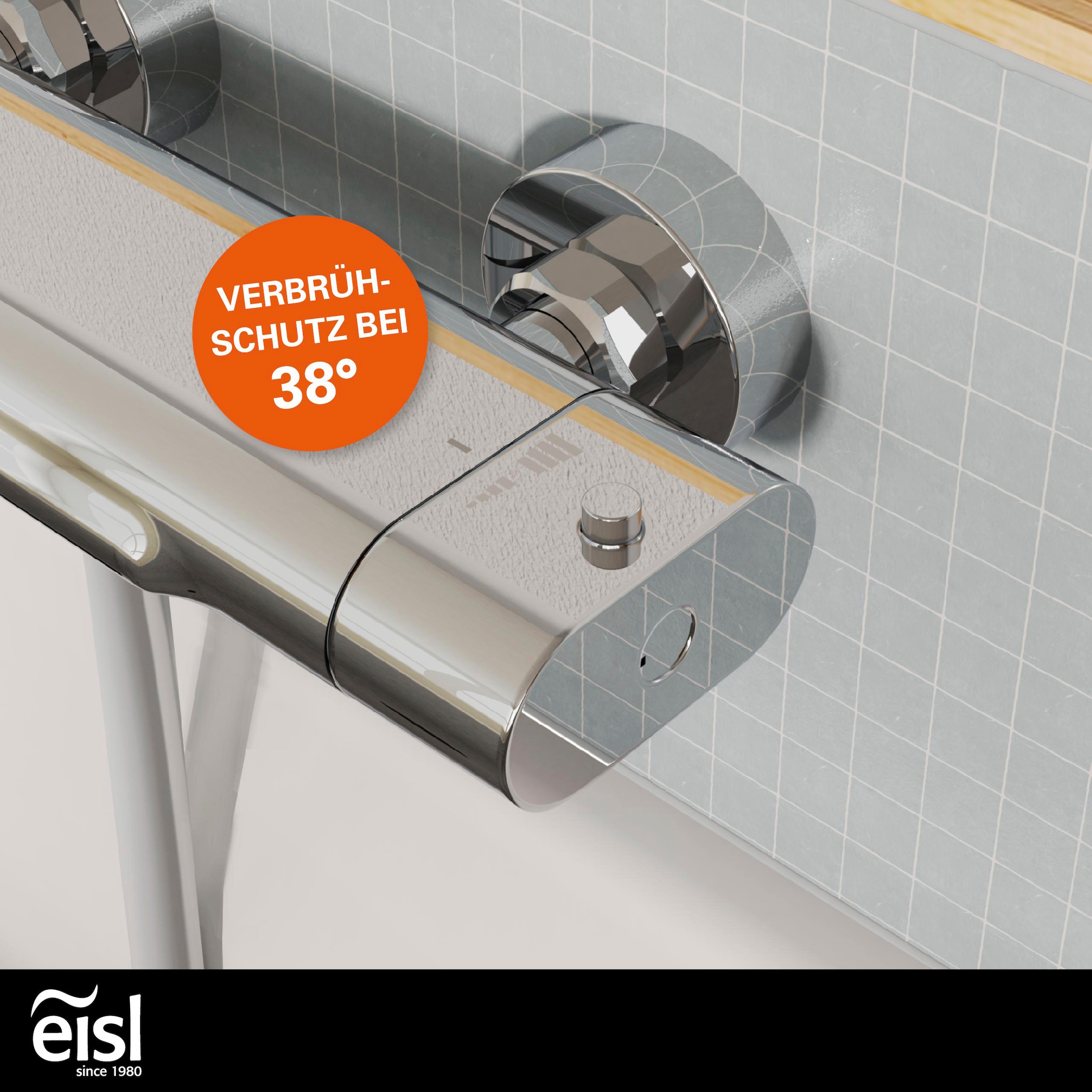 Eisl Wannenthermostat »CARNEO« Schwallauslauf, Eco-Stopp-Funktion, Sicherheitssperre