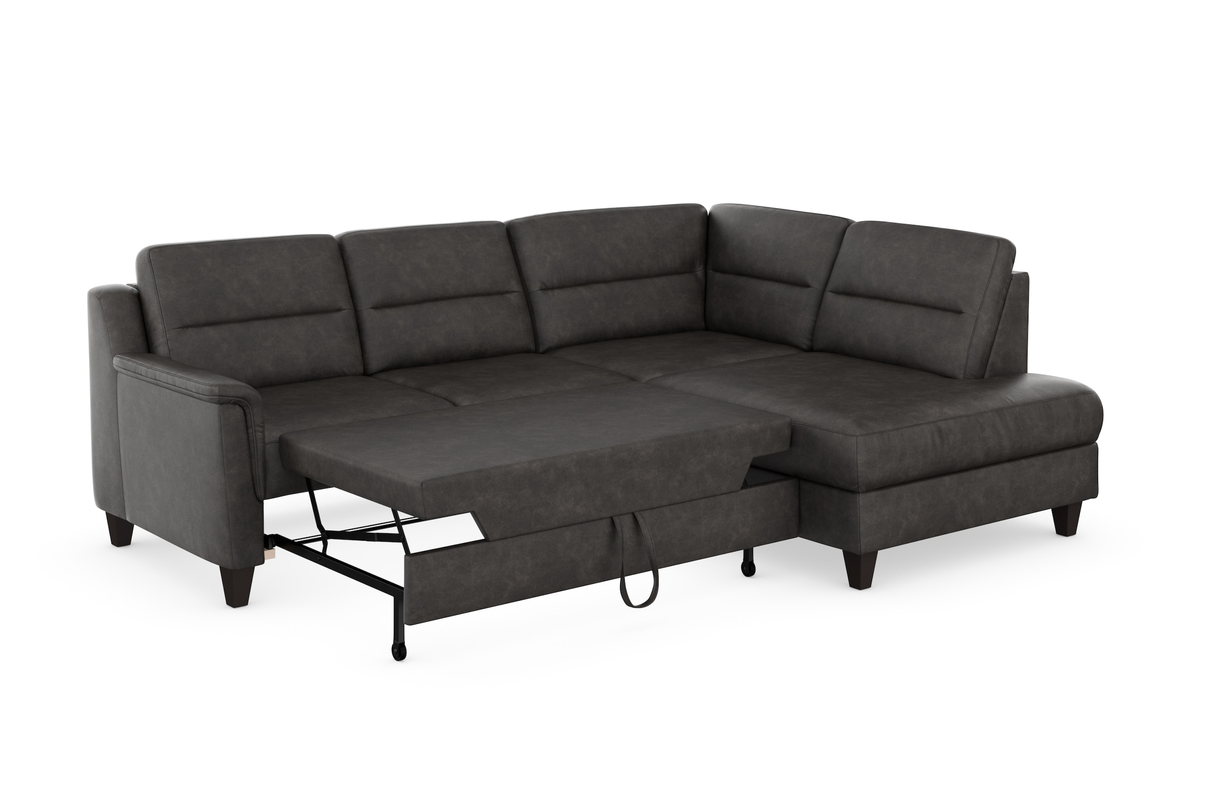 sit&more Ecksofa »Farö L-Form«, inklusive Federkern, wahlweise mit Bettfunktion und Bettkasten