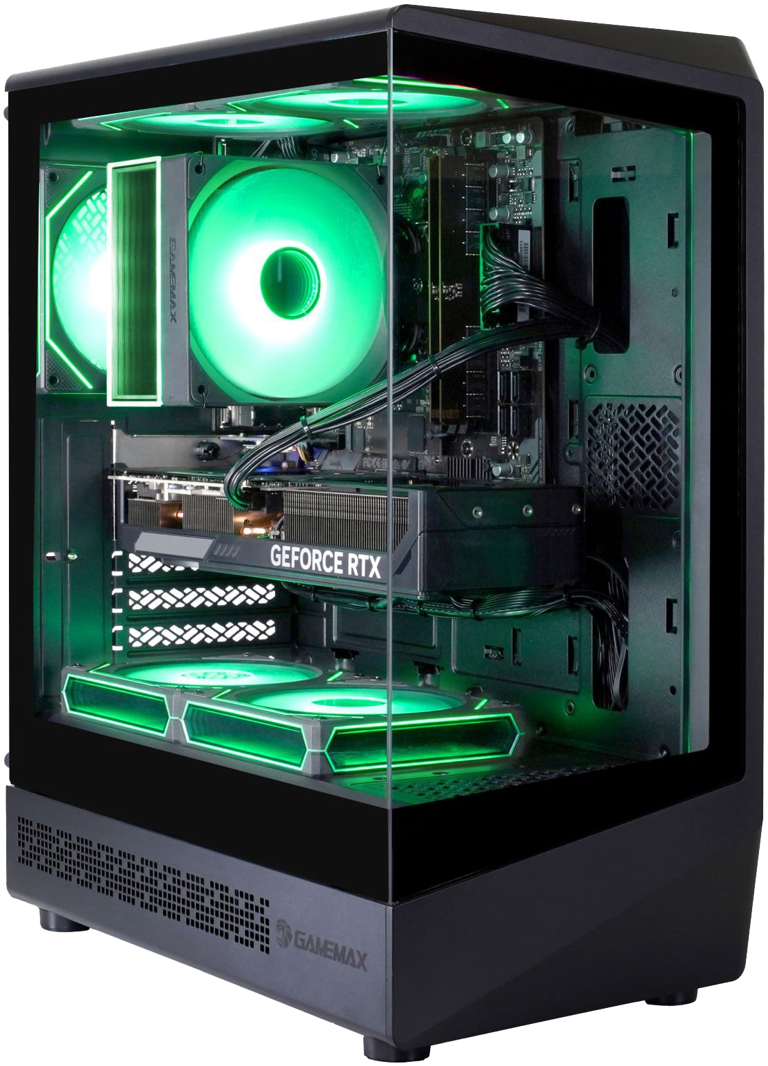 GAMEMAX Gaming-PC-Komplettsystem »GigaDeal VISTA COC AB 2789 Ryzen 5 7500F 16GB DDR5 1TB SSD RTX 5060Ti« 32 ″ AMD Ryzen 5 GeForce RTX™ 5060 Ti 16 GB RAM 1.000 GB SSD Windows 11, DDR5 RAM + Gigabyte GS32QCA LED-Monitor Curved, 80 cm 32"