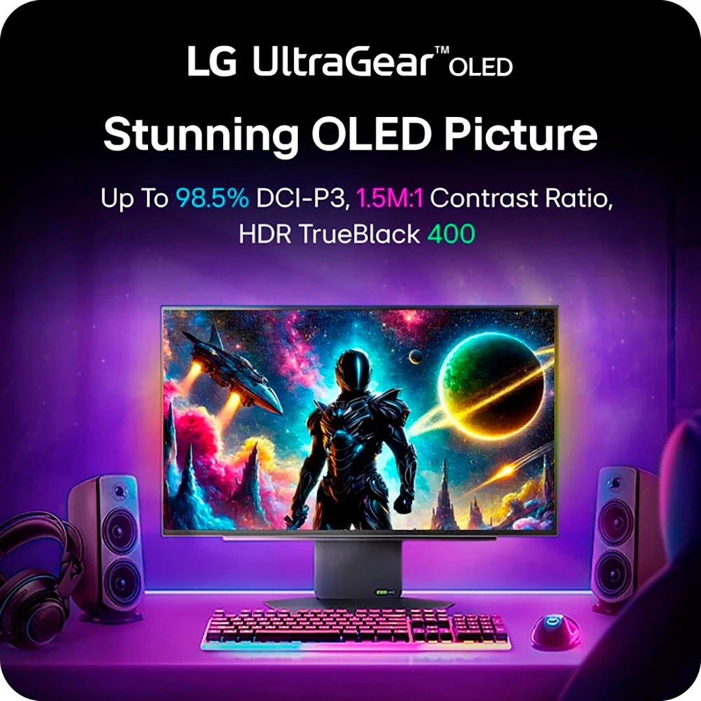 LG OLED-Monitor »27GX790A«, 67 cm/27 Zoll, 2560 x 1440 px, QHD, 0,03 ms Reaktionszeit, 480 Hz
