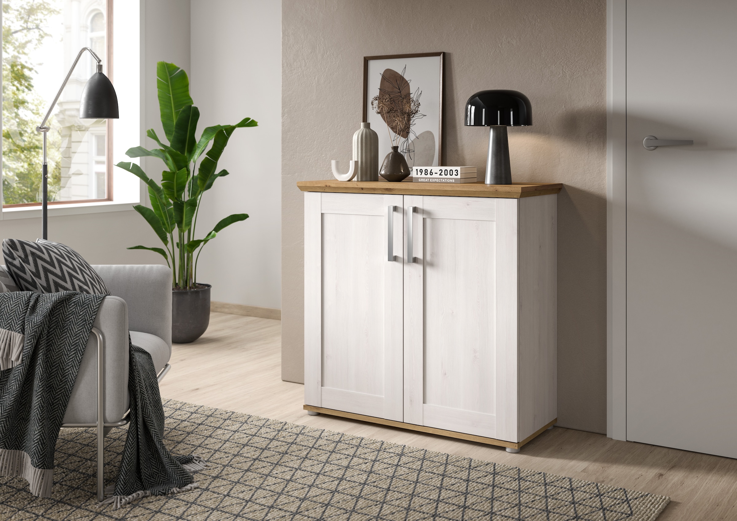 Kommode »Cosenza, Breite 95cm, 2 türig«, Kommode, Sideboard, Schrank