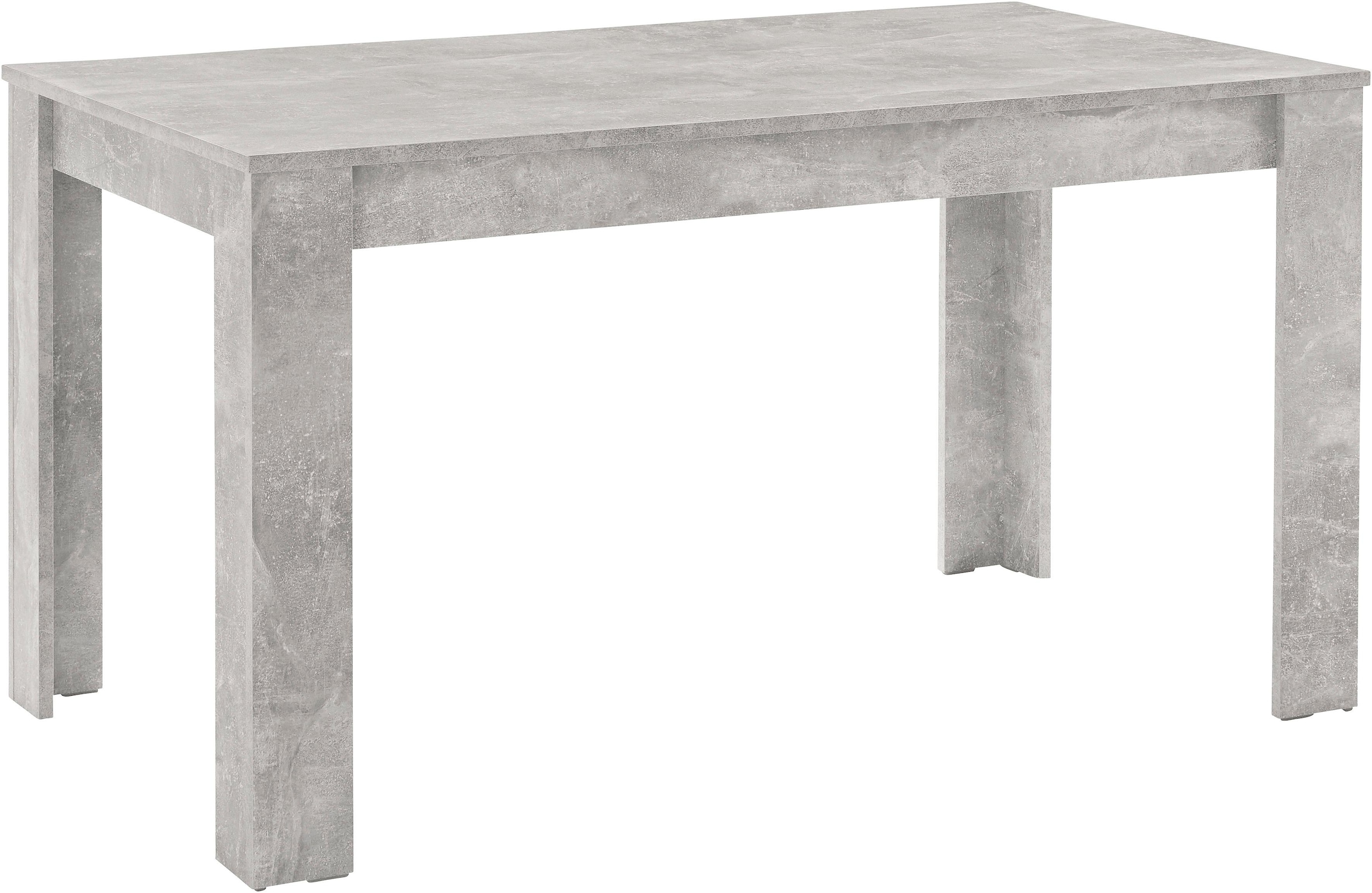 in 5 Beton-Optik, Tisch mit Stühlen, auf Breite »Nick3-Mulan«, kaufen cm (Set, 4 Essgruppe 140 tlg.), Homexperts Rechnung