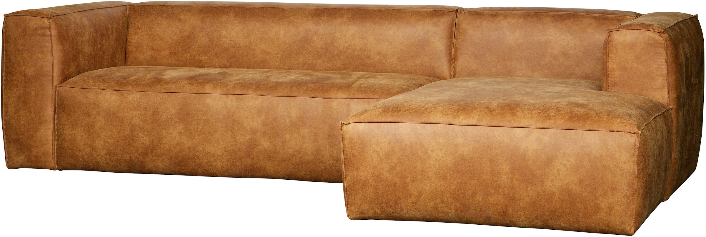 WOOOD Ecksofa »Bean«, Bezug in Lederoptik, Breite 305 cm