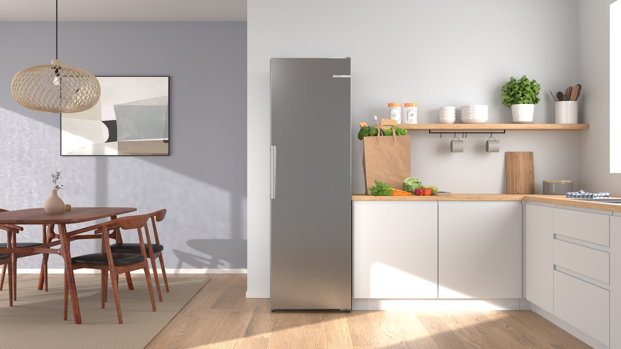 BOSCH Gefrierschrank Serie 4 »GSN36VLCG« 186,2 cm hoch 59,5 cm breit Nie wieder abtauen mit leisem No Frost Gefrierschrank.