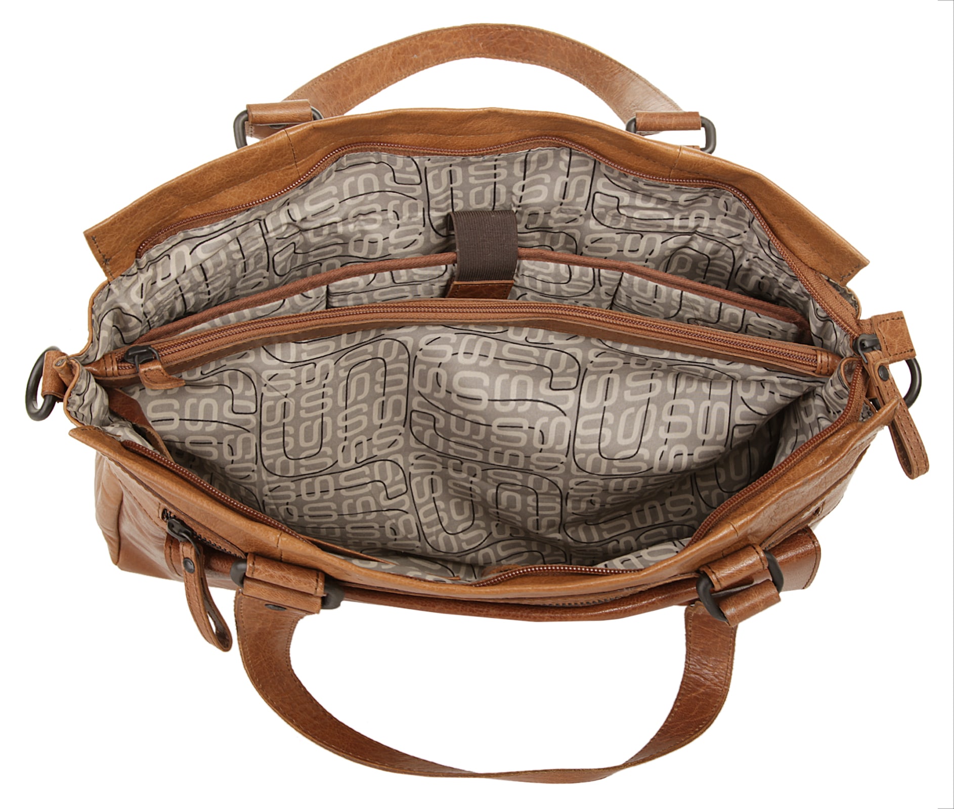Spikes & Sparrow Shopper »LAPTOP SHOULDERBAG«, echt Leder