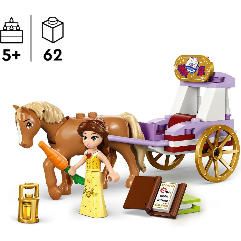 LEGO® Konstruktionsspielsteine »Belles Pferdekutsche (43233), LEGO Disney Princess«, (62 St.)