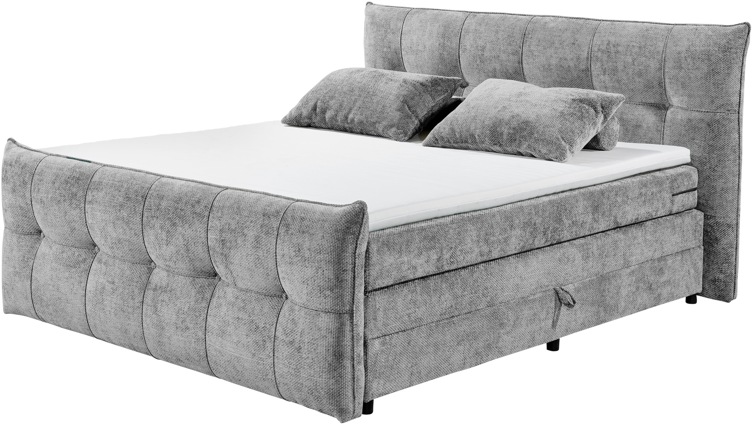 ED EXCITING DESIGN Boxspringbett »Gallina«, mit Bettkasten, inkl. Topper