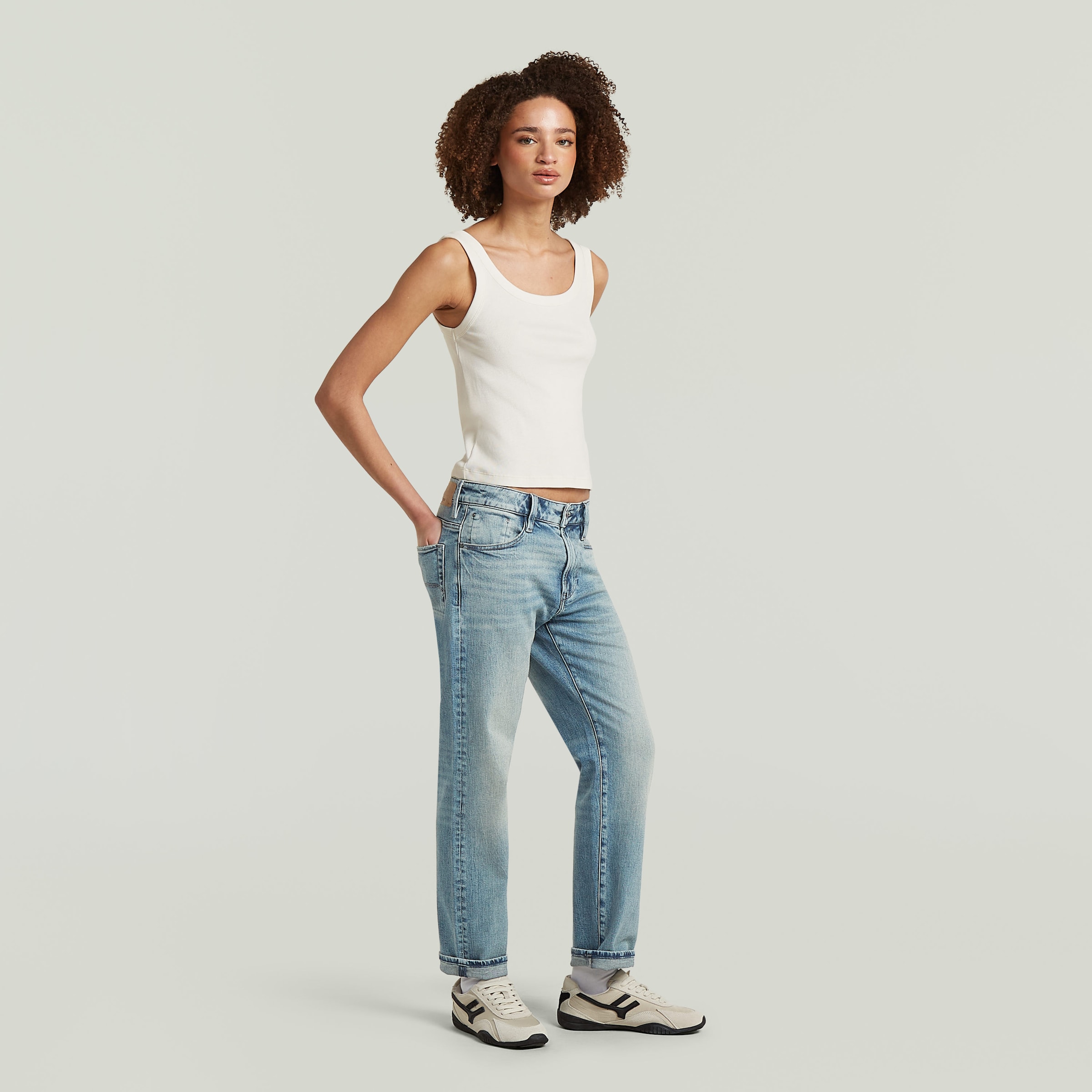 G-STAR Relax-fit-Jeans »Loux Boyfriend Wmn« mit umgeschlagenem Saum, niedrige Bundhöhe