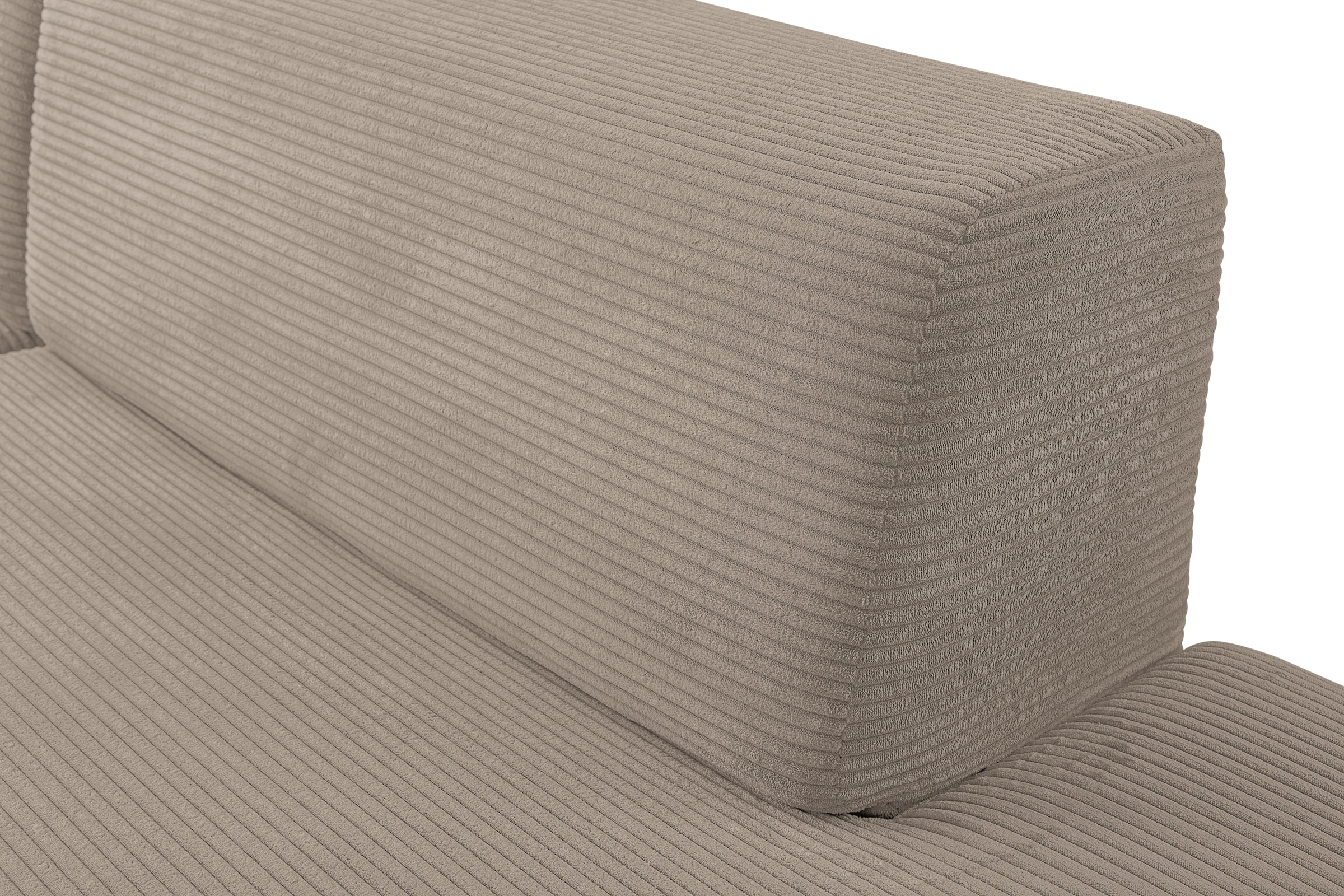 WERK2 Ecksofa »Apollo, hoher Sitzkomfort, aktuelles Design, Breite 264cm, L-Form« Puristisches Design mit maximalem Komfort