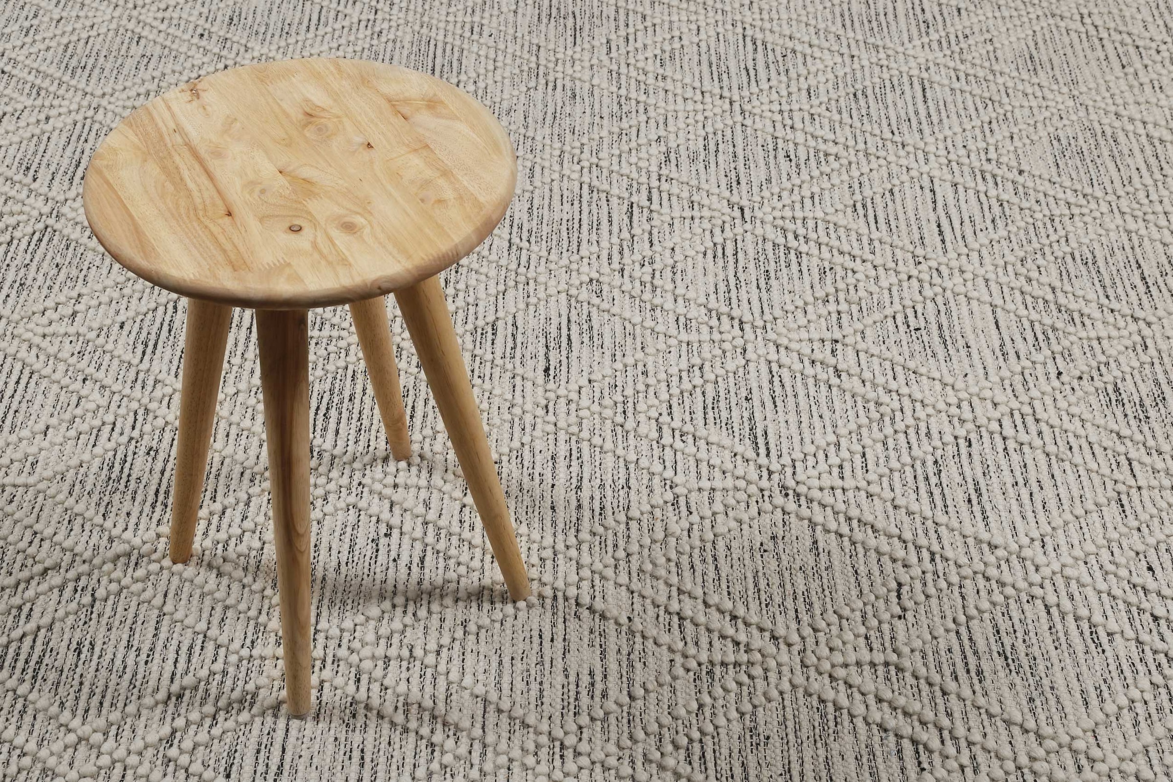 Esprit Teppich »Ivy« rechteckig 8 mm Höhe Wollteppich, Schurwolle, handgewebt, kurzflor, modern, geometrisch