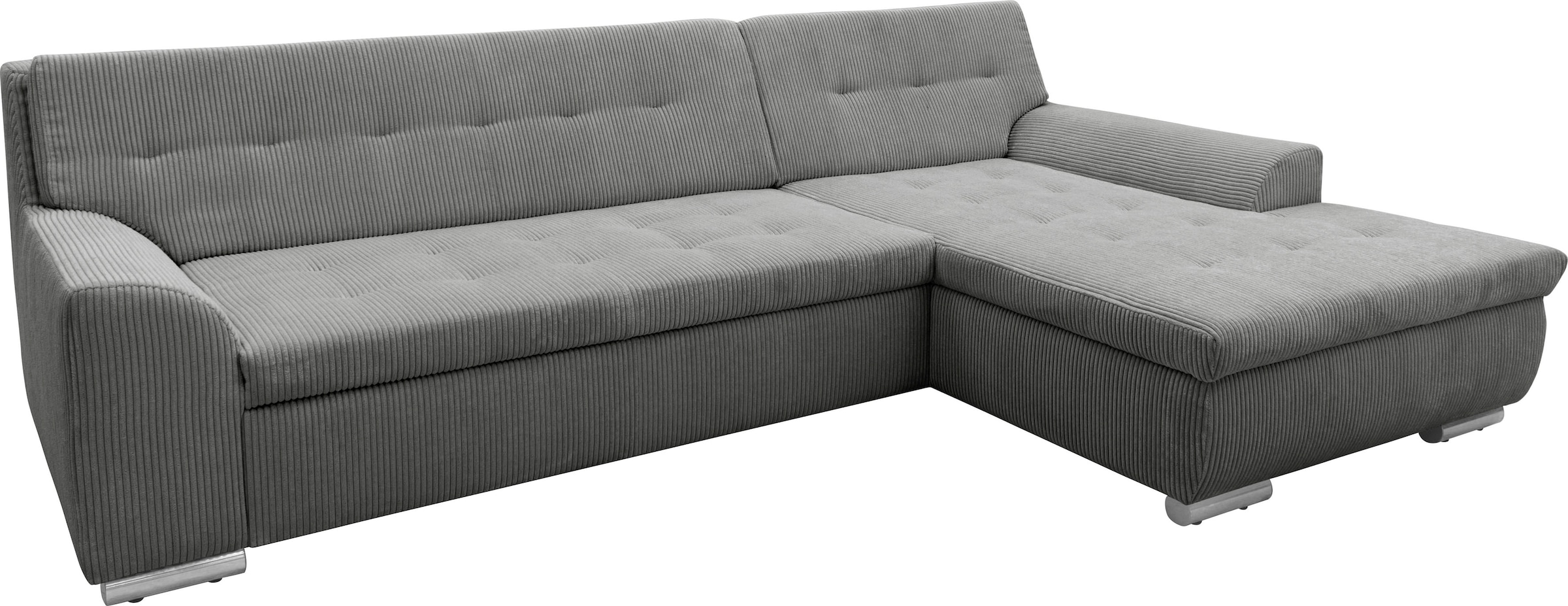 DOMO collection Ecksofa Treviso, wahlweise mit Bettfunktion, incl. Zierkissen