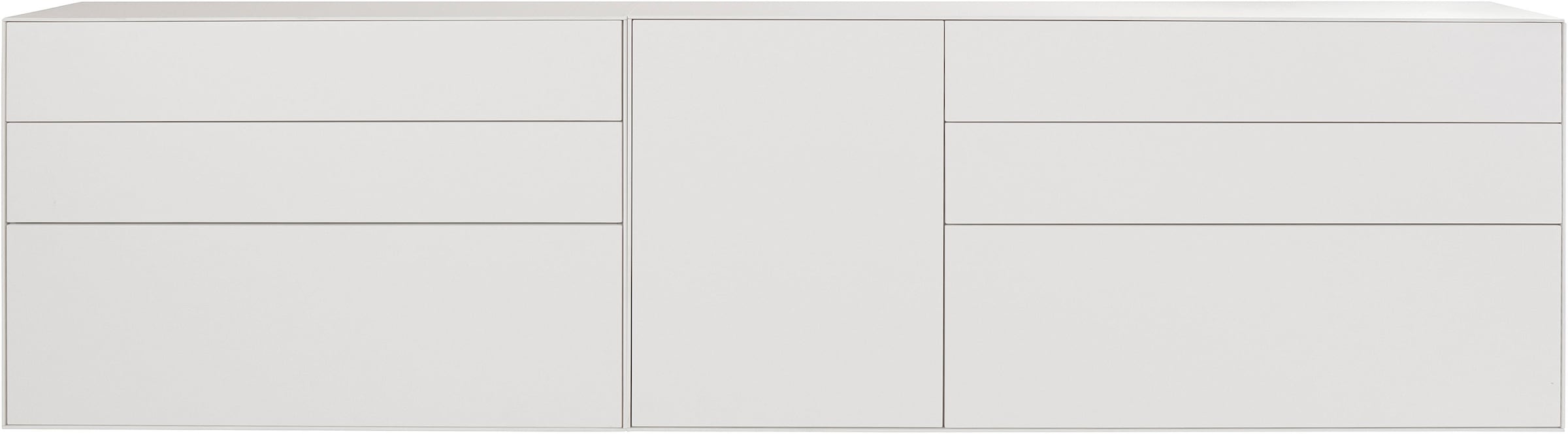 LeGer Home by Lena Gercke Sideboard »Essentials«, (2 St.), Breite: 279cm, MDF lackiert, Push-to-open-Funktion