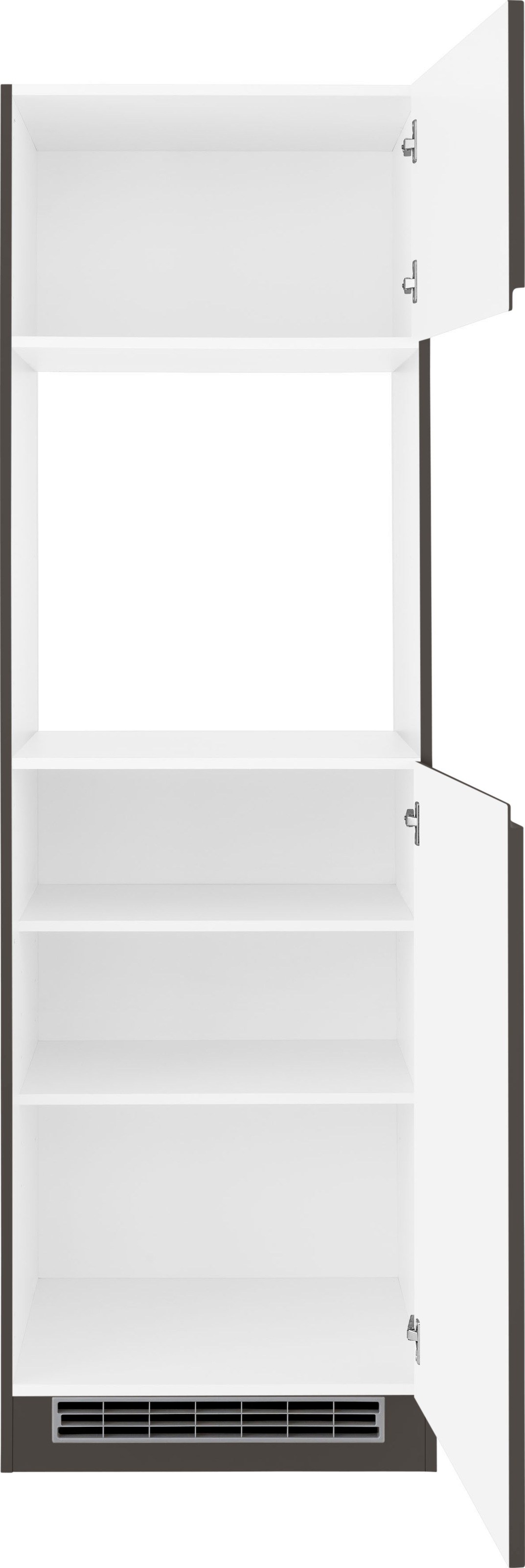 HELD MÖBEL Backofenumbauschrank »Virginia«, 200 cm hoch, 60 cm breit, Nische für Ofen B/H/T: 56/59/55 cm, 2 Türen