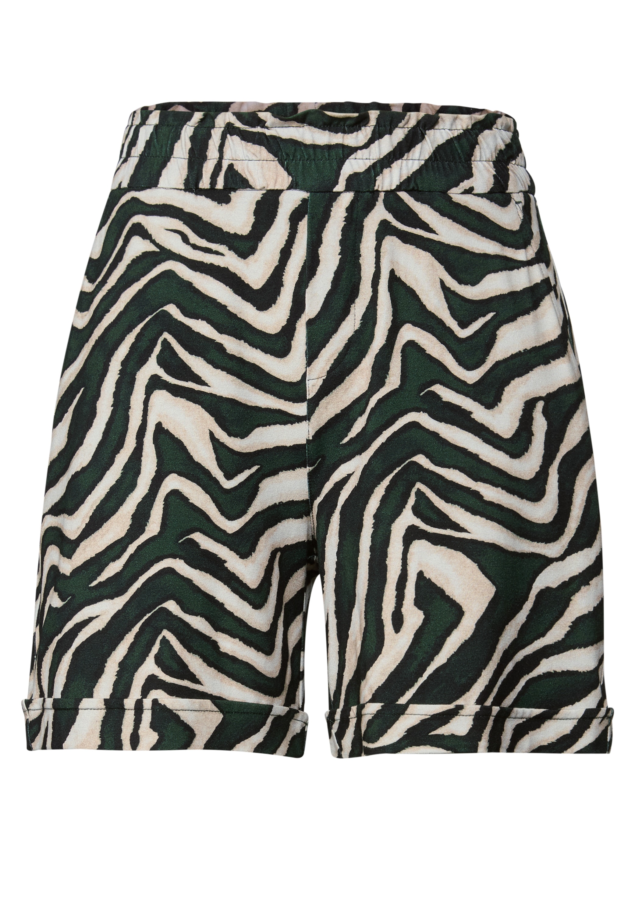 STREET ONE Paperbag-Hose, Sommerhose mit All-Over Print