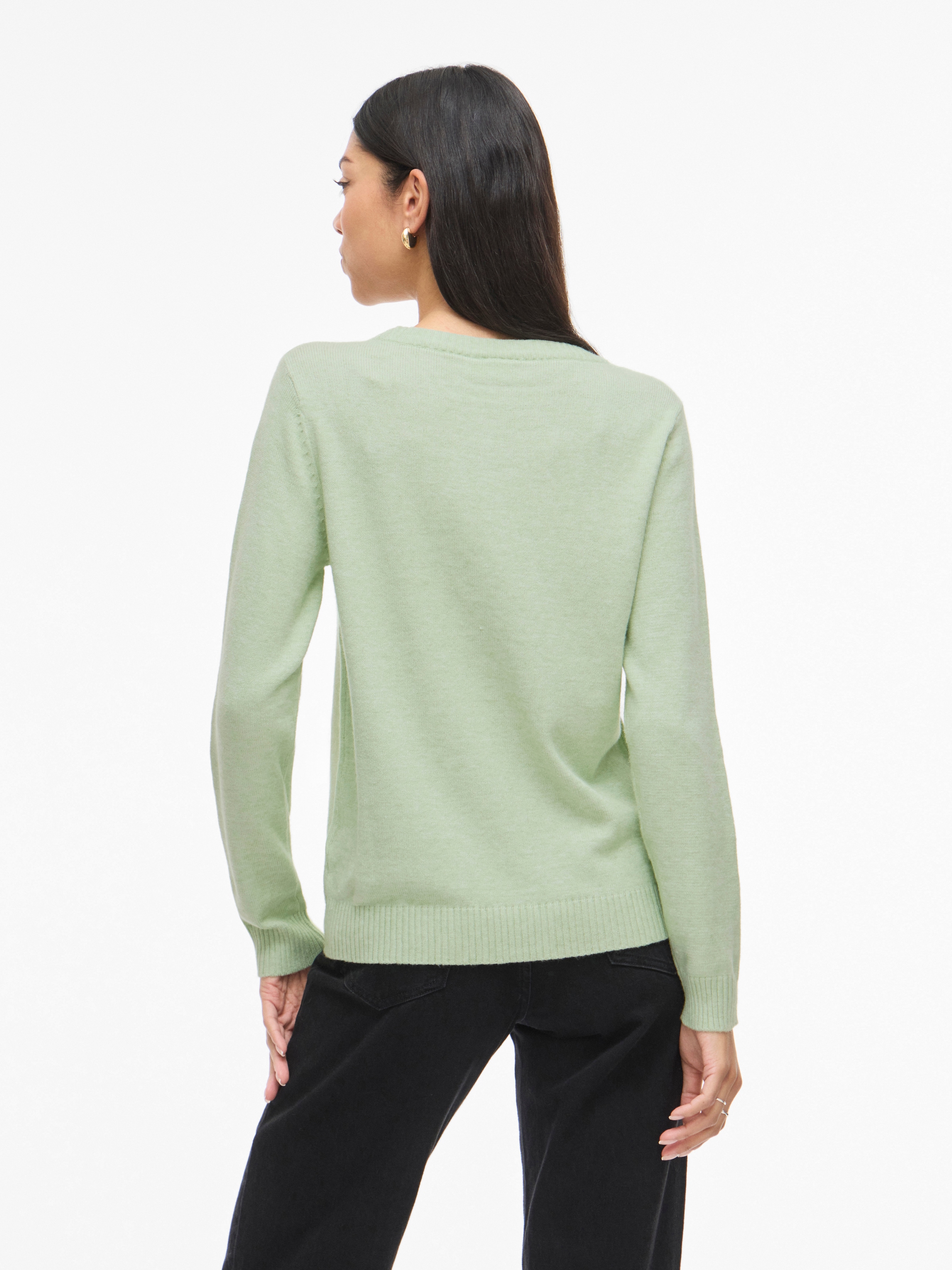Vila Rundhalspullover »VIRIL O-NECK L/S  KNIT TOP - NOOS« Viskosemischung, regular fit