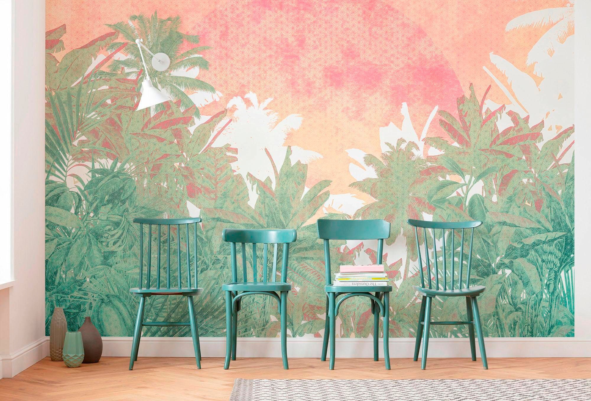 Komar Vliestapete »Digitaldruck Vlies -  Palmiers - Größe 400 x 280 cm« bedruckt glatt Wohnzimmer, Schlafzimmer