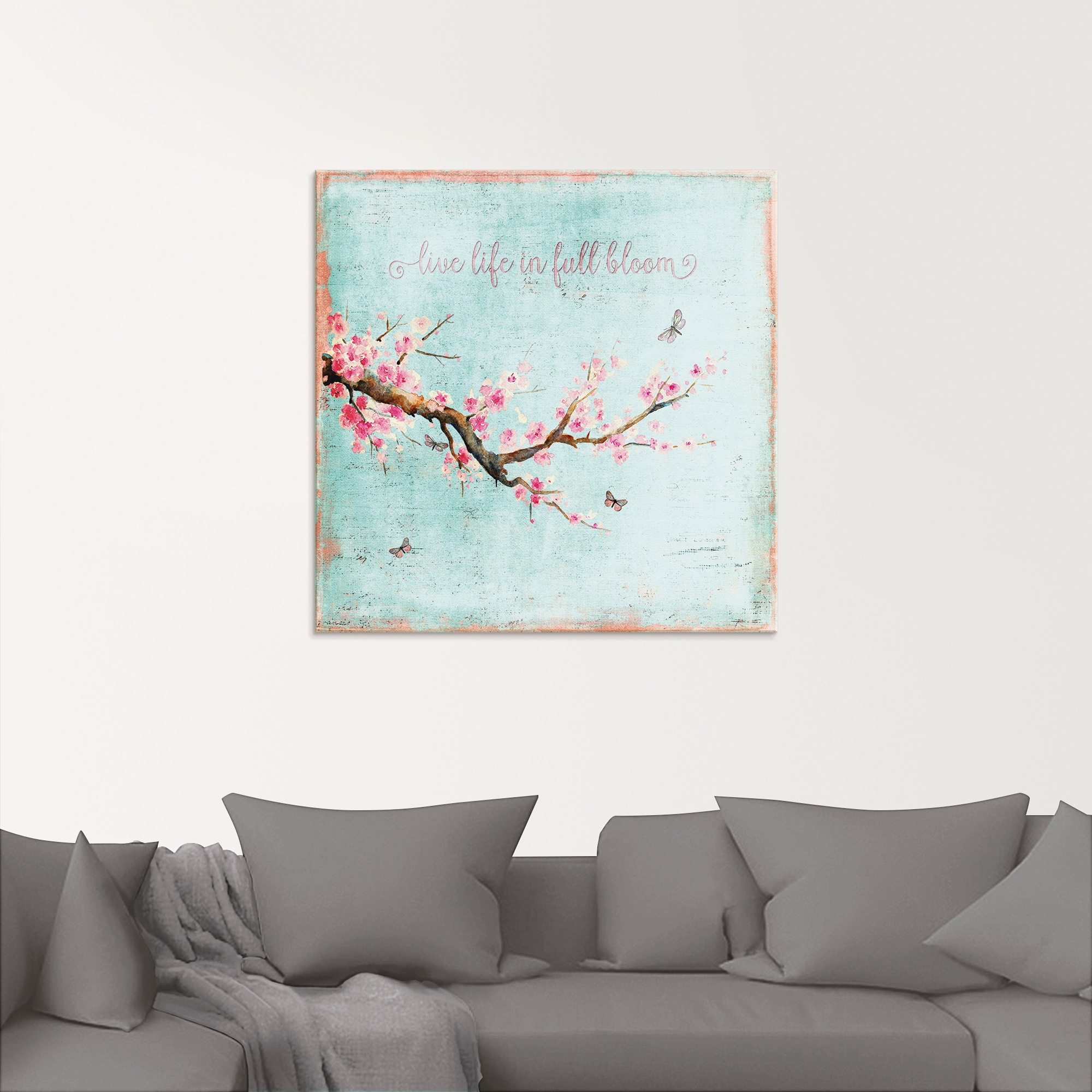 Artland Glasbild »Kirschblüte« Blumen 1 Stk. tlg. in verschiedenen Größen