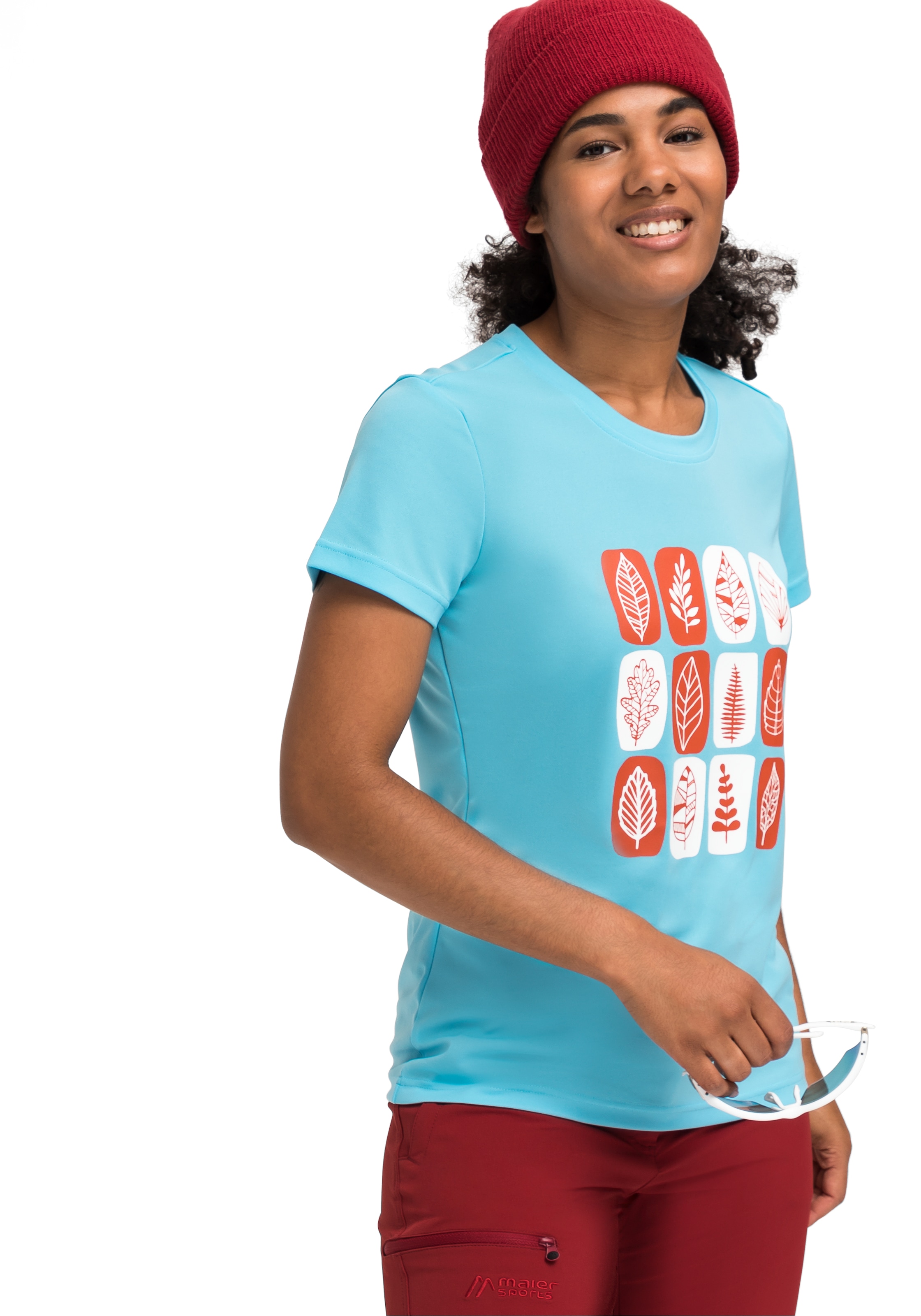 Maier Sports Funktionsshirt »Waltraut Print«, Funktional vielseitiges T- Shirt mit hoher Passformstabilität bei ♕