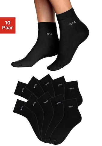 Kurzsocken, (Set, 10 Paar)