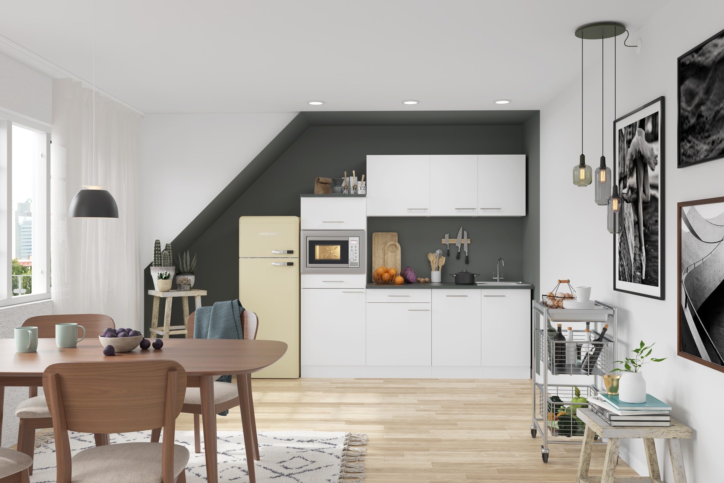 OPTIFIT Küche »Bella«, Breite 210 cm, wahlweise mit E-Geräten