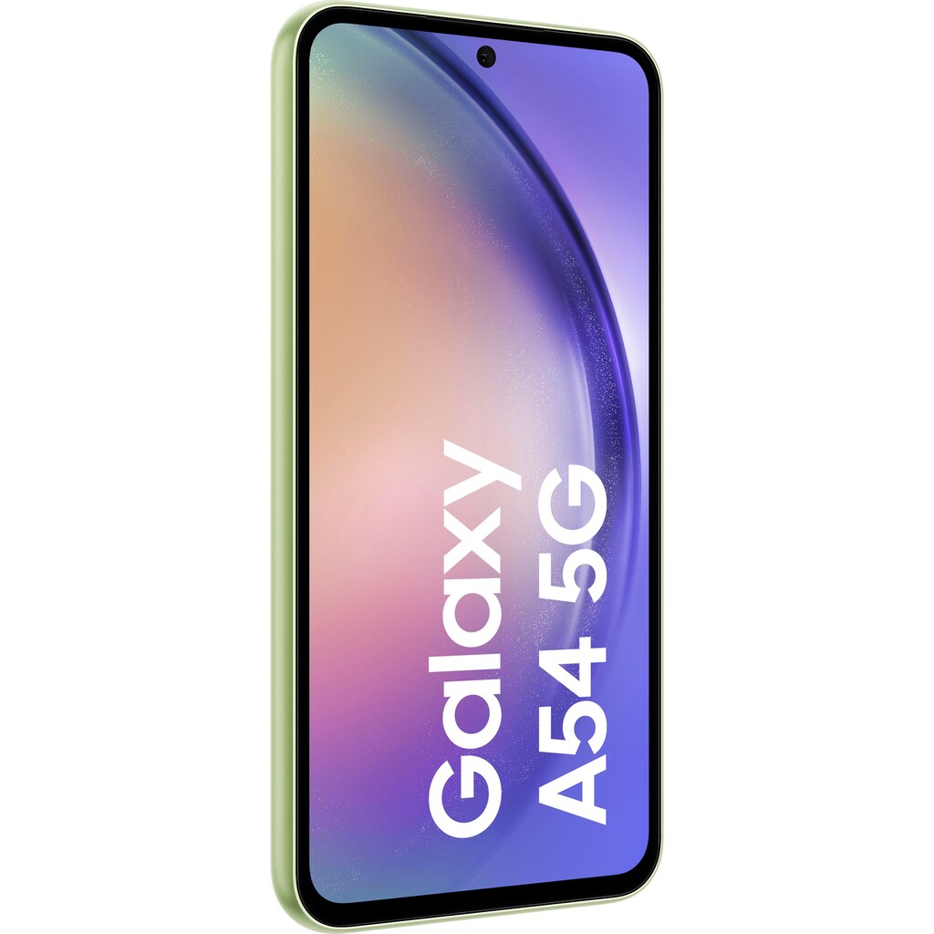 Samsung Smartphone »Galaxy A54 5G 256GB«, leicht grün, 16,31 cm/6,4 Zoll, 256 GB Speicherplatz, 50 MP Kamera