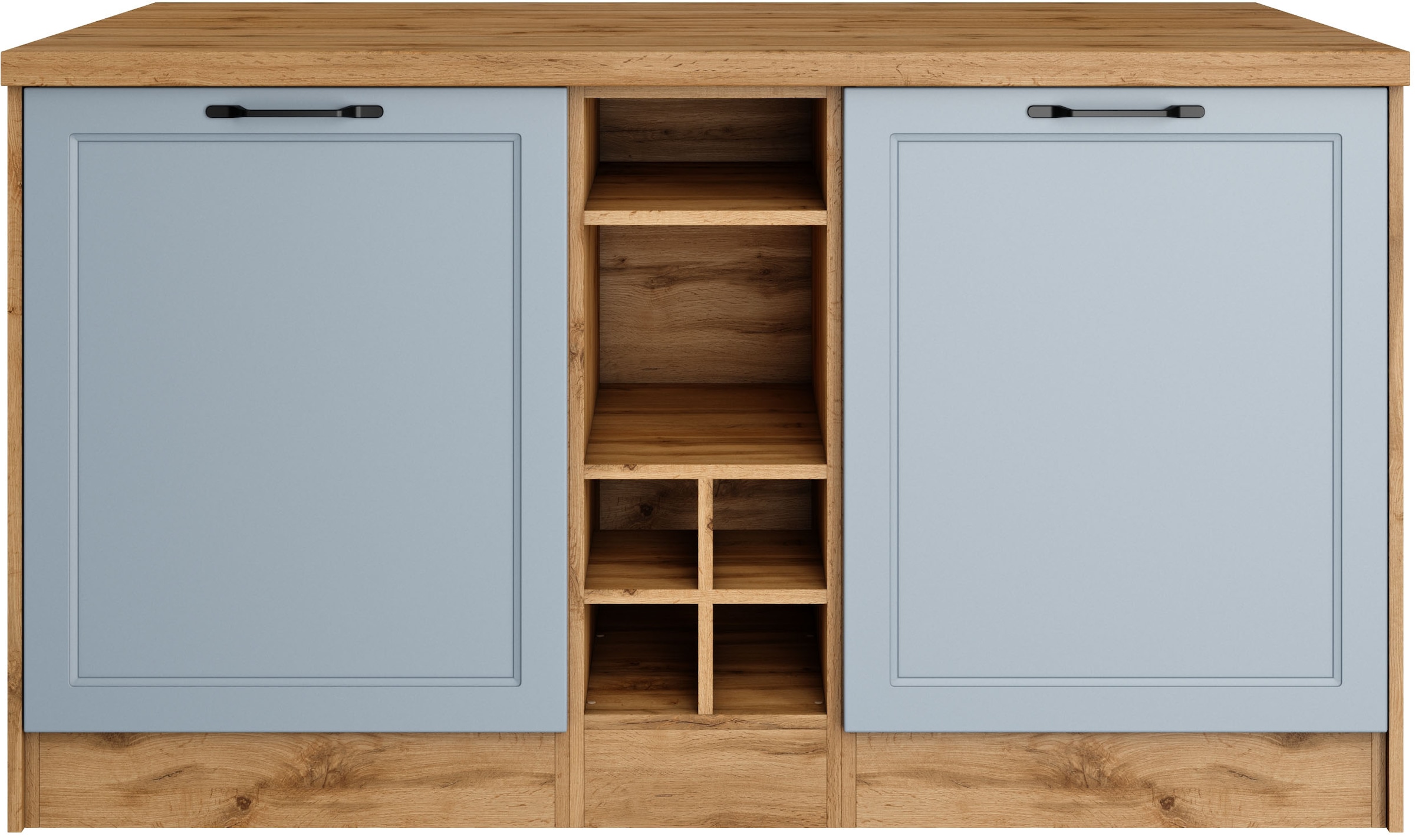 KOCHSTATION Kücheninsel »KS-Lana, Breite 153 cm«, MDF-Fronten, Arbeitsplatte 38mm stark