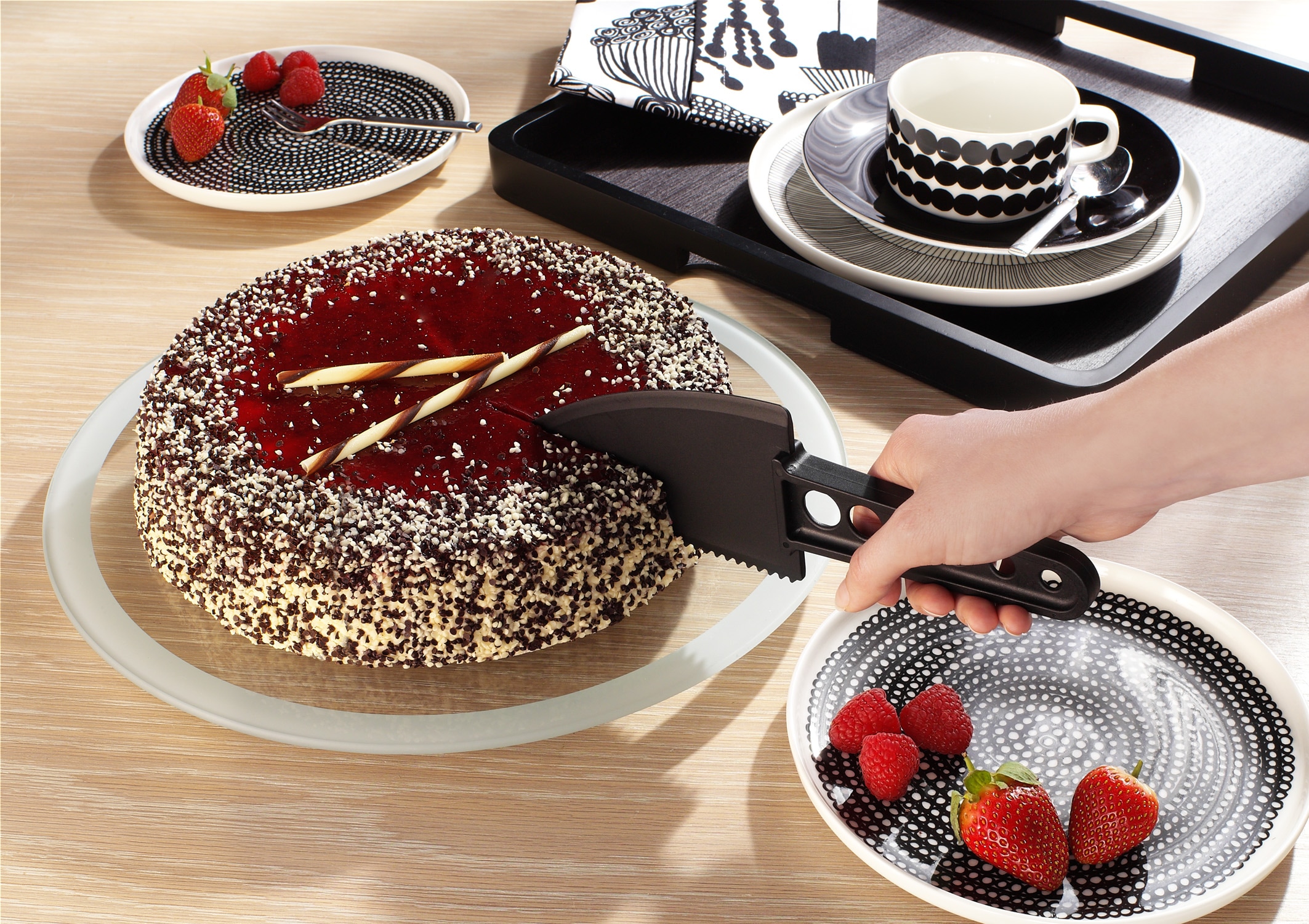 Ruco Tortenmesser Antikratz-Tortenmesser/Tortenheber, 2er Set