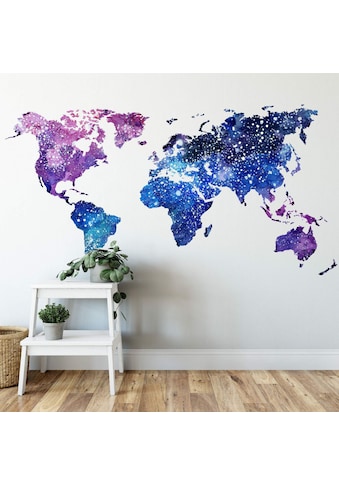 Wall-Art Wandtattoo »Universum Weltkarte Galaxie«, (1 St.) kaufen