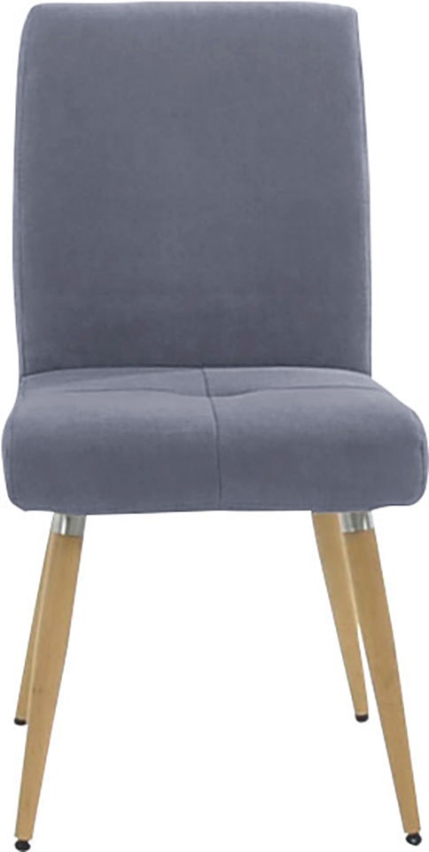 K+W Komfort & Wohnen 4-Fußstuhl »6411«, Aqua Clean, mit Sitzsteppung, Edelstahlgriff am Rücken, Massivholzbeine