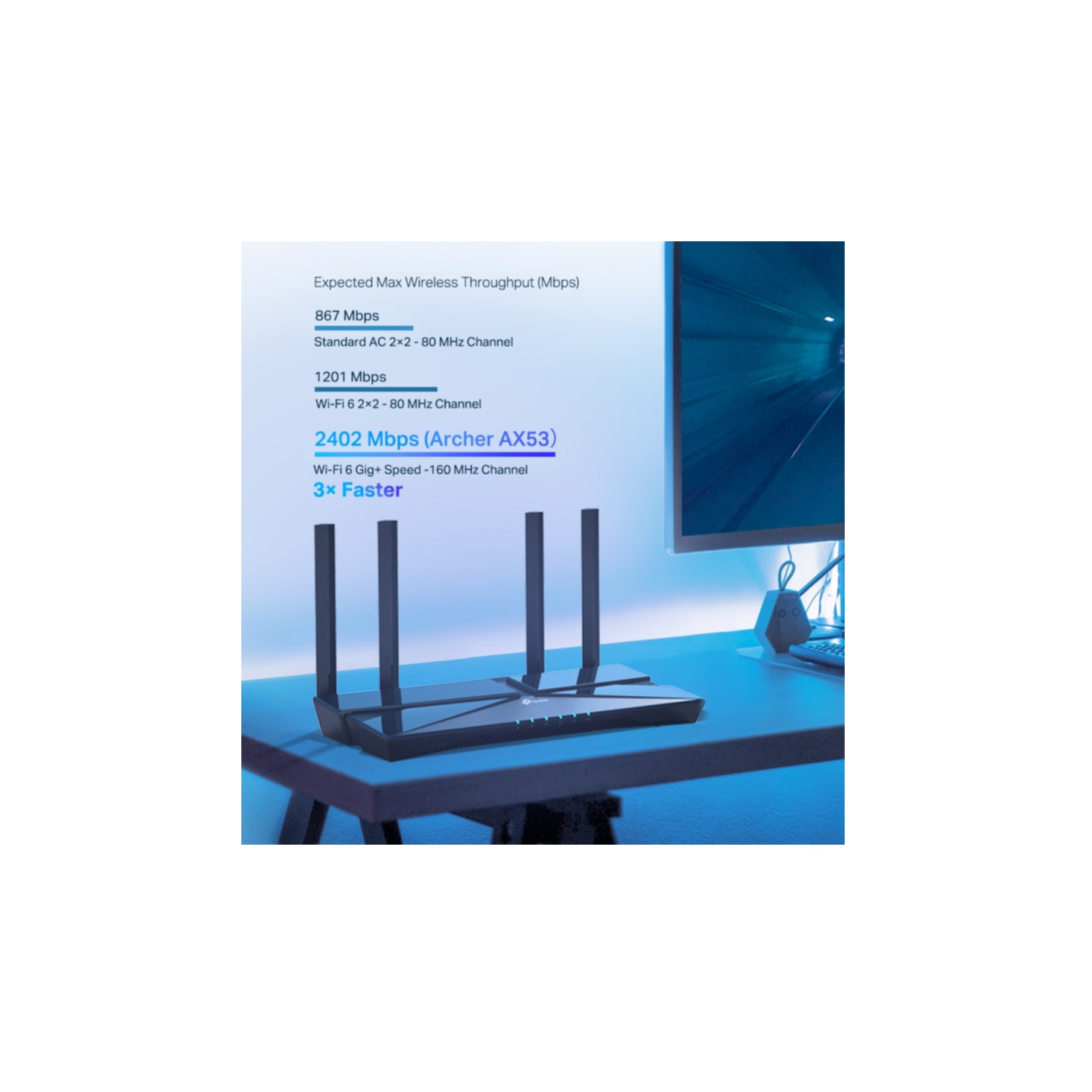 TP-Link WLAN-Router »AX3000 Dual Band Gigabit Wi-Fi 6 Router«