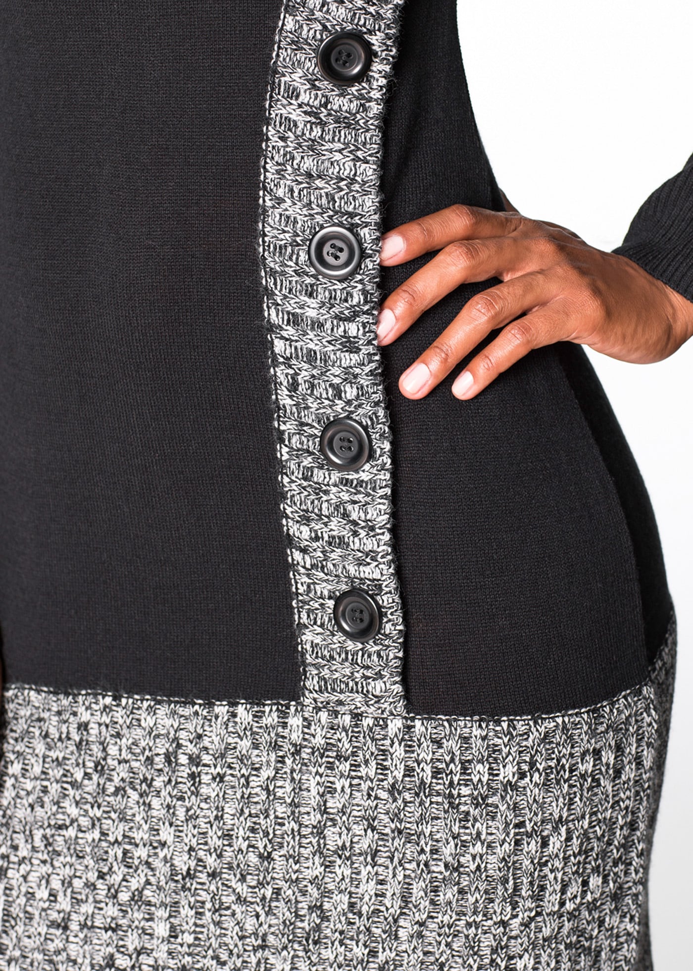 bonprix Strickkleid »Figurbetontes Strickkleid mit Schalkragen« Figurbetontes Strickkleid mit Schalkragen