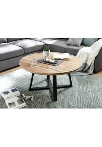 MCA furniture Couchtisch »Safaga«, Wohnzimmertisch Rund Massivholz lackiert kaufen
