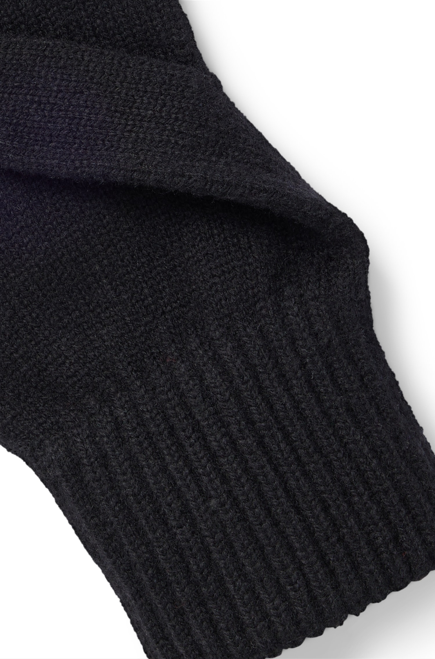 Strickhandschuhe beiden online Handrücken bestellen auf 3«, HUGO »Waff Markenlabel mit kontrastfarbenem | UNIVERSAL