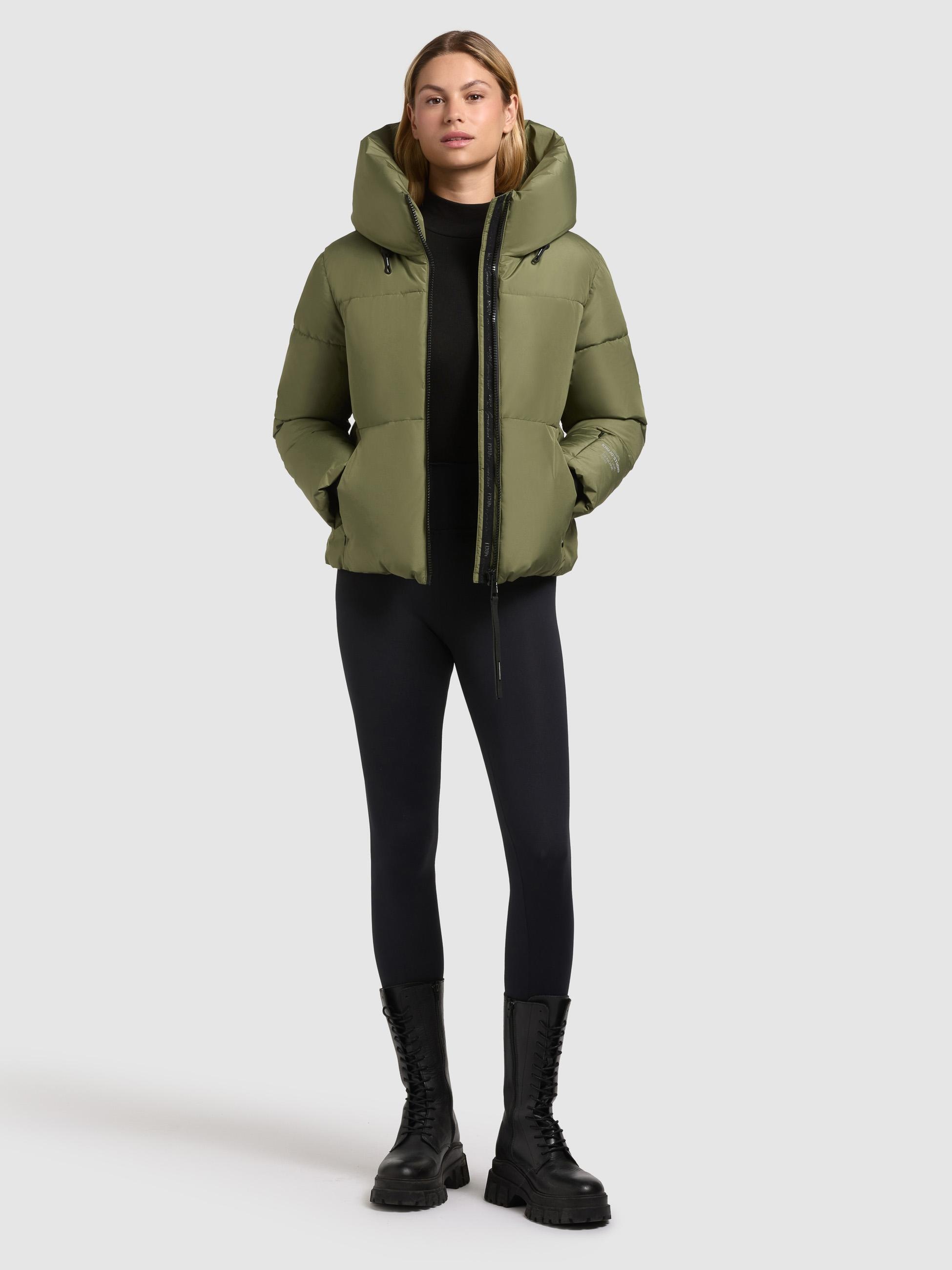 khujo Steppjacke »Steppjacke Audrey Matt« mit Kapuze Warme Winterjacke mit verstellbarer Kapuze