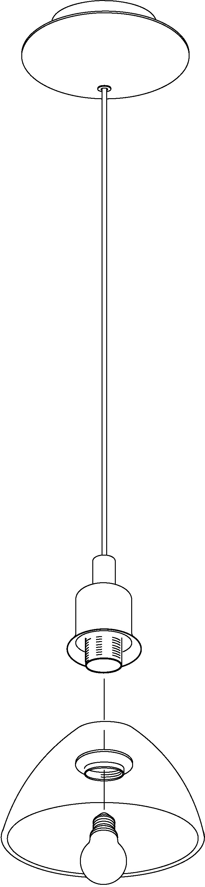 EGLO Pendelleuchte »BRENDA« E27 1 Stk. Hängelampe, Esszimmerlampe, Glas in alabaster weiß, klassischer Look