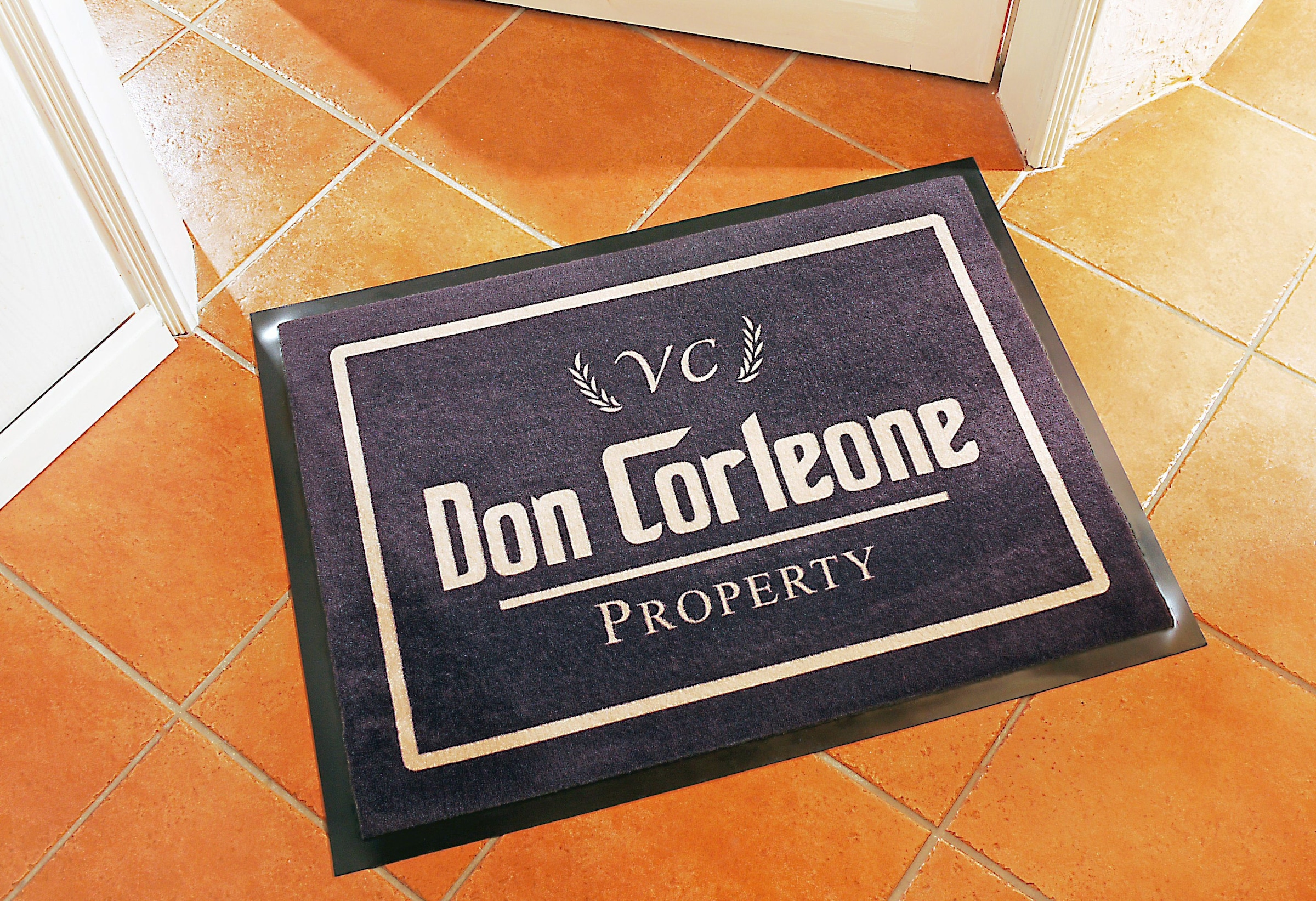 HANSE Home Fußmatte »Don Corleone mit rechteckig, Rückseite, Waschbar Schrift, Robust, gummierte Spruch, - Mafia«