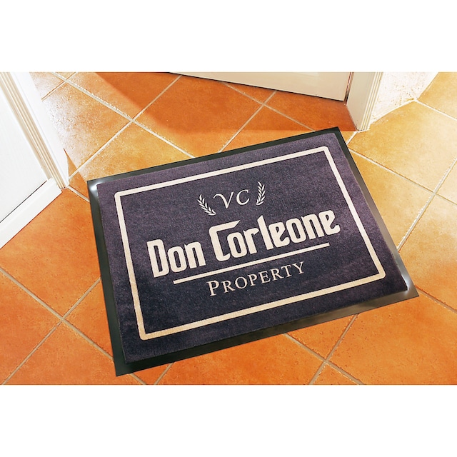 HANSE Home Fußmatte »Don Corleone - Mafia«, rechteckig, mit Spruch,  Schrift, Robust, gummierte Rückseite, Waschbar