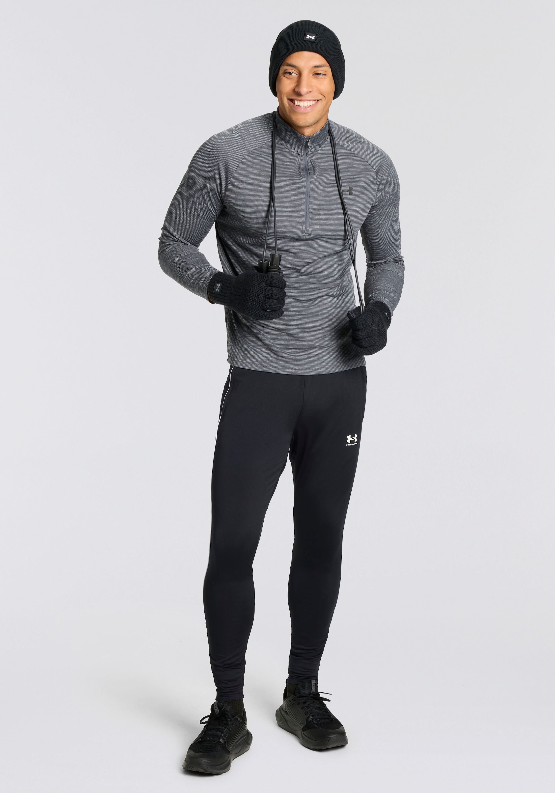 Under Armour® Trainingsshirt »UA TECH TEXTURED 1/2 ZIP« mit halbem Reißverschluss, bewegungsfreundlicher Schnitt