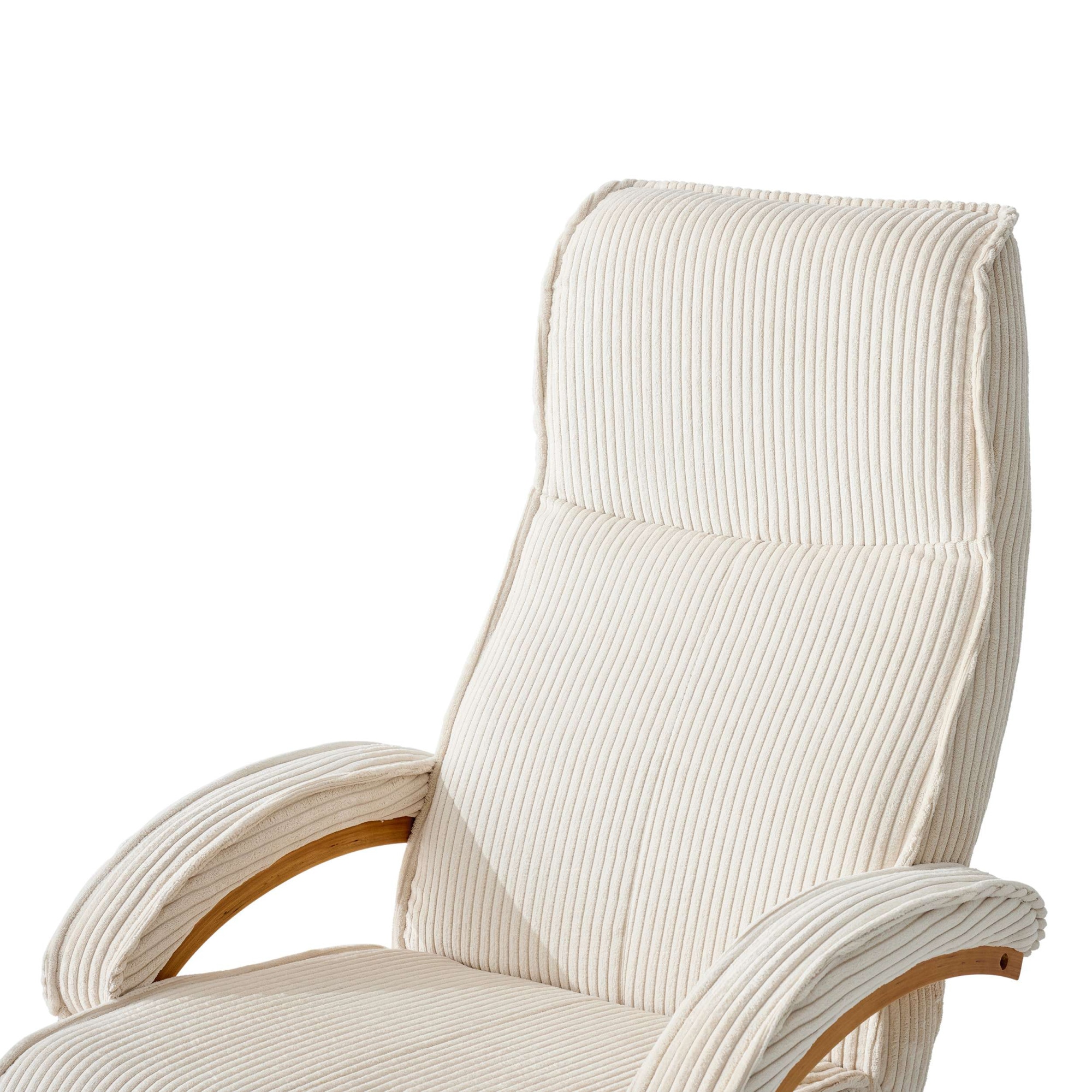 OTTO home Relaxsessel »mit Hocker PARIS neu: Cord - OTTO. Verlässliche Qualität.« bestehend aus Sessel und Hocker,  manuelle Relaxfunktion mit Drehfunktion, neu: Cord-Bezug