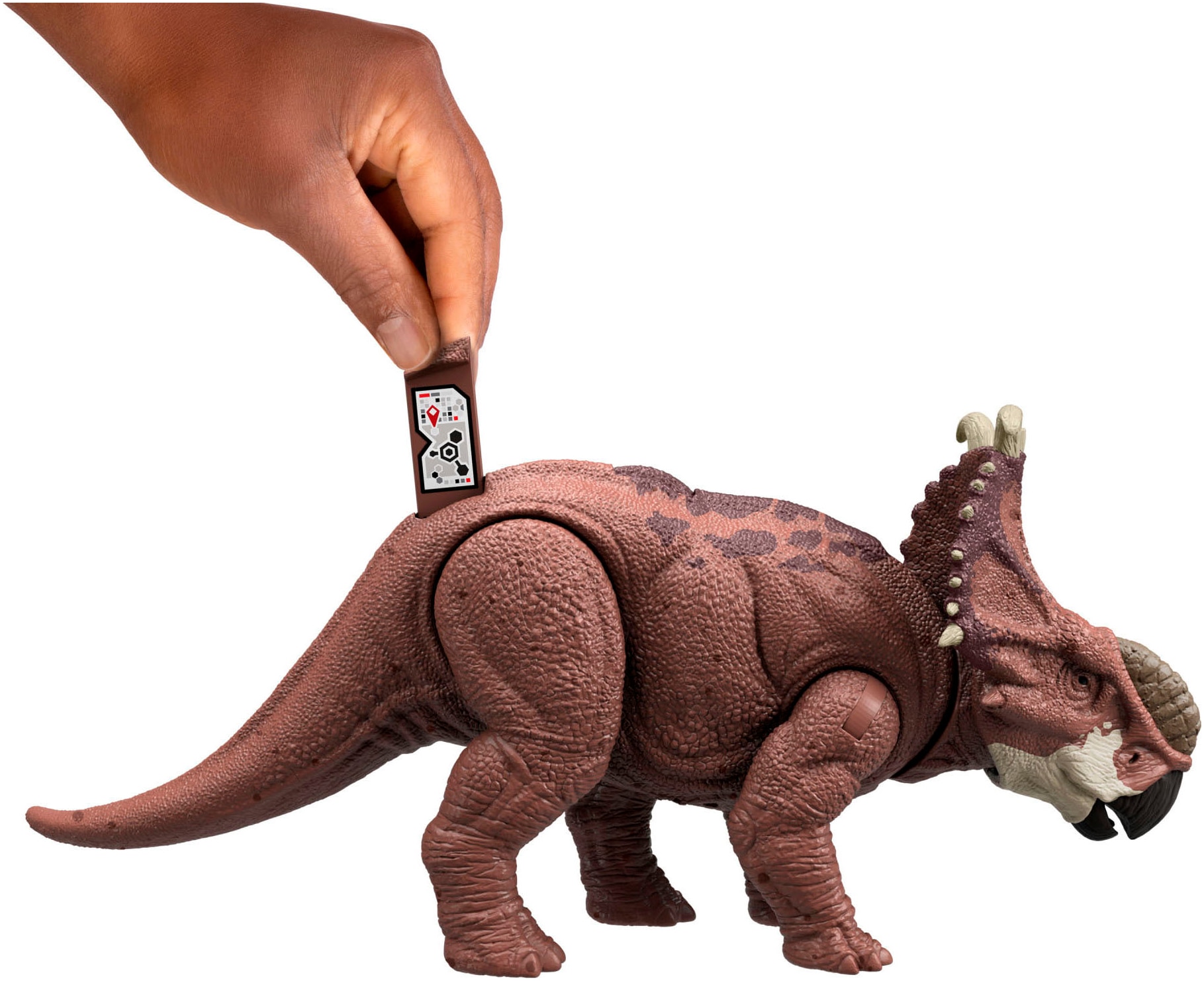 Mattel® Actionfigur »Jurassic World Wild Roar Pachyrhinosaurus«, mit Kopfstoßangriff und Brüllgeräusch