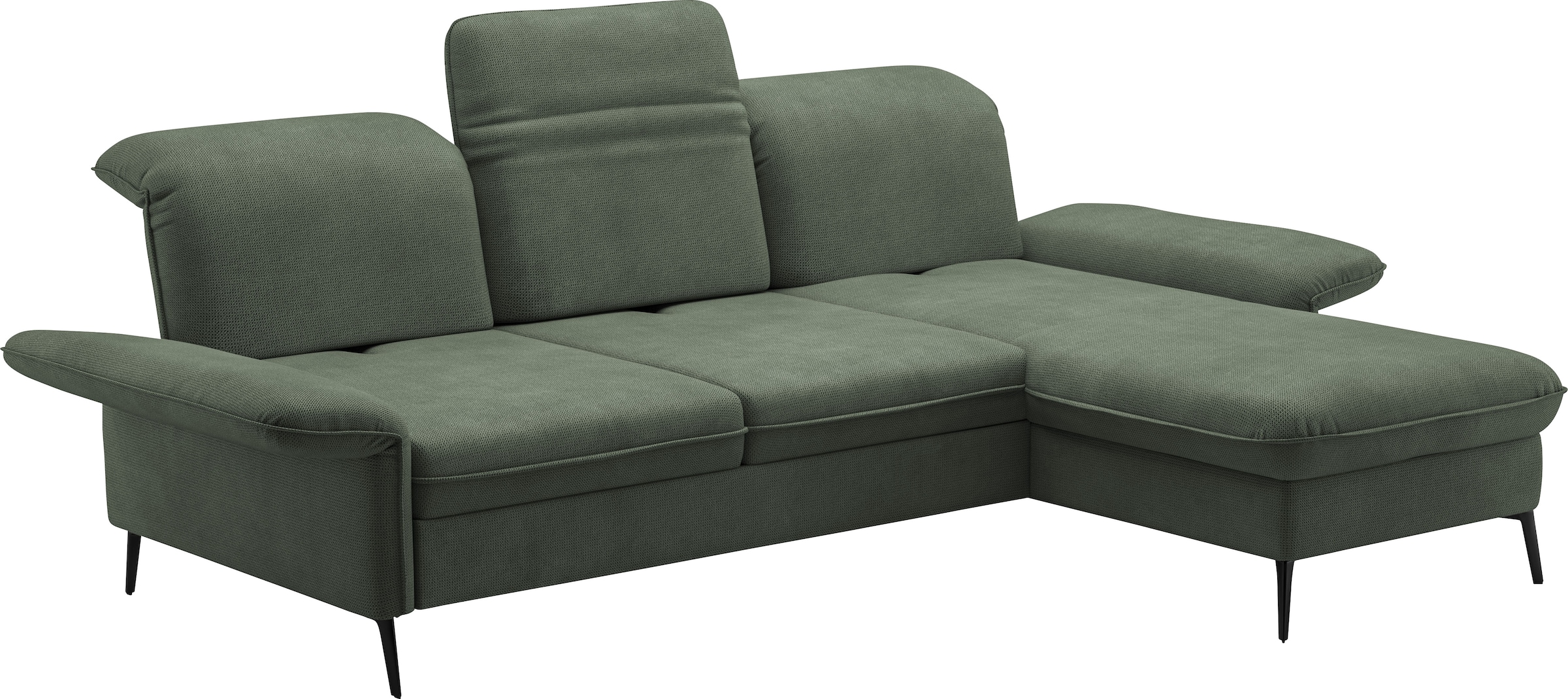 sit&more Ecksofa »Emely, inkl. Sitztiefenverstellung«, wahlweise mit Bettfunktion,Bettkasten,Kopf- & Armteilverstellung