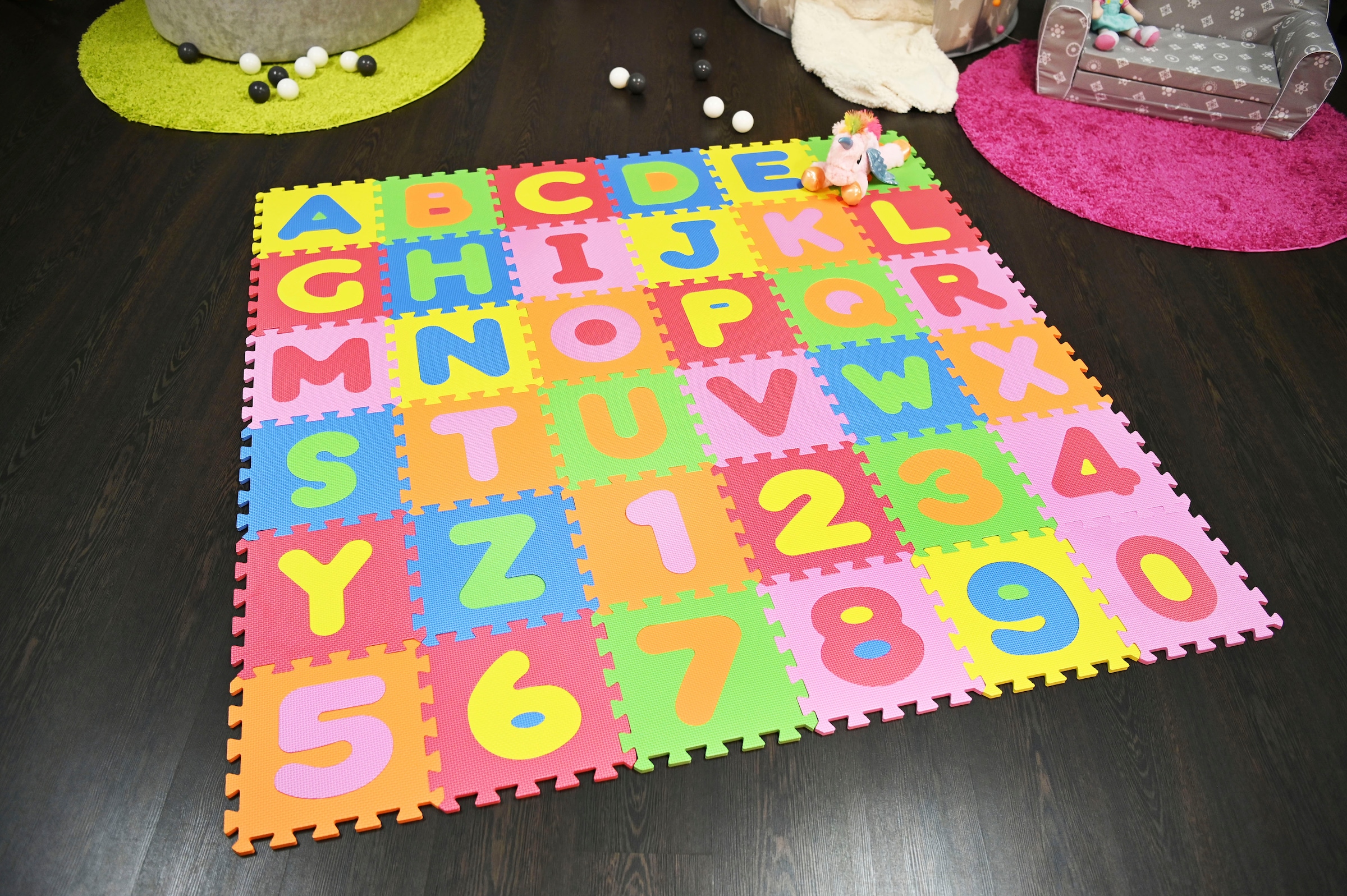 Knorrtoys® Puzzle »Zahlen und Buchstaben«, Puzzlematte, Bodenpuzzle