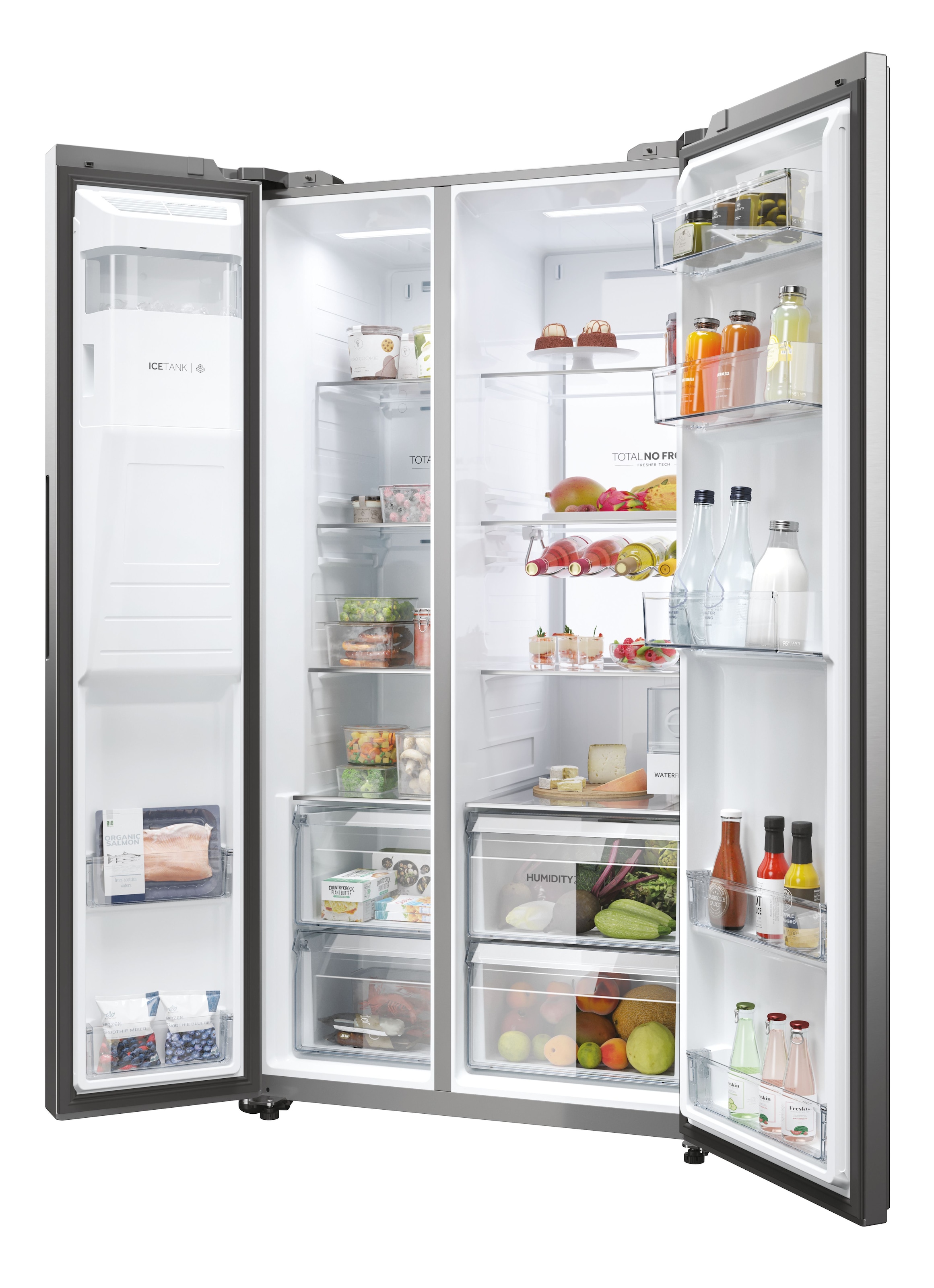 Haier Side-by-Side SBS SERIES 7 »HSW79F18CIMM«, Smart Home: Optionale Steuerung per App und Wi-Fi